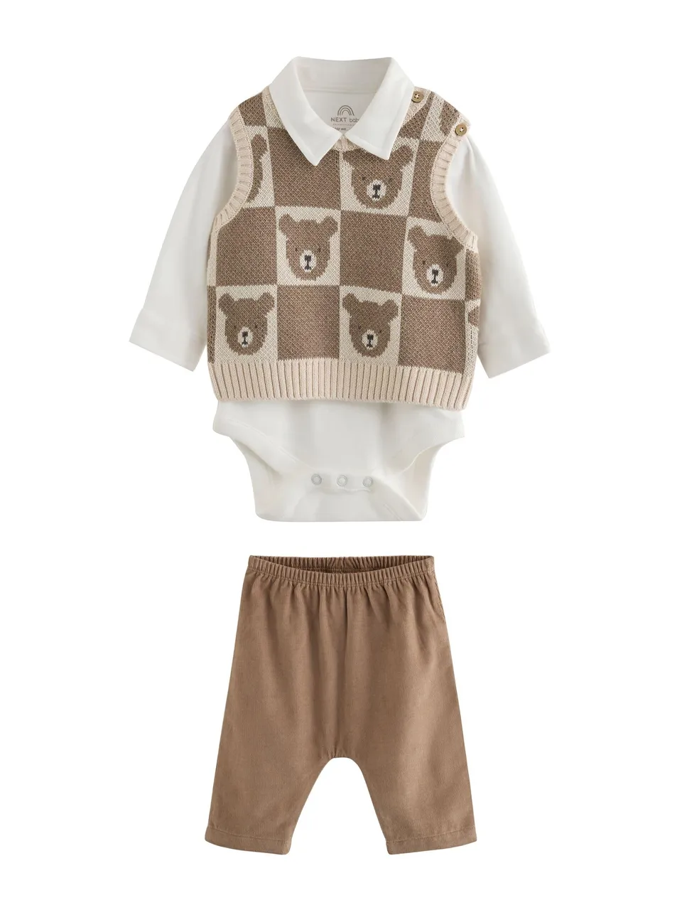 Next completo neonato body e pantaloni taglia 56