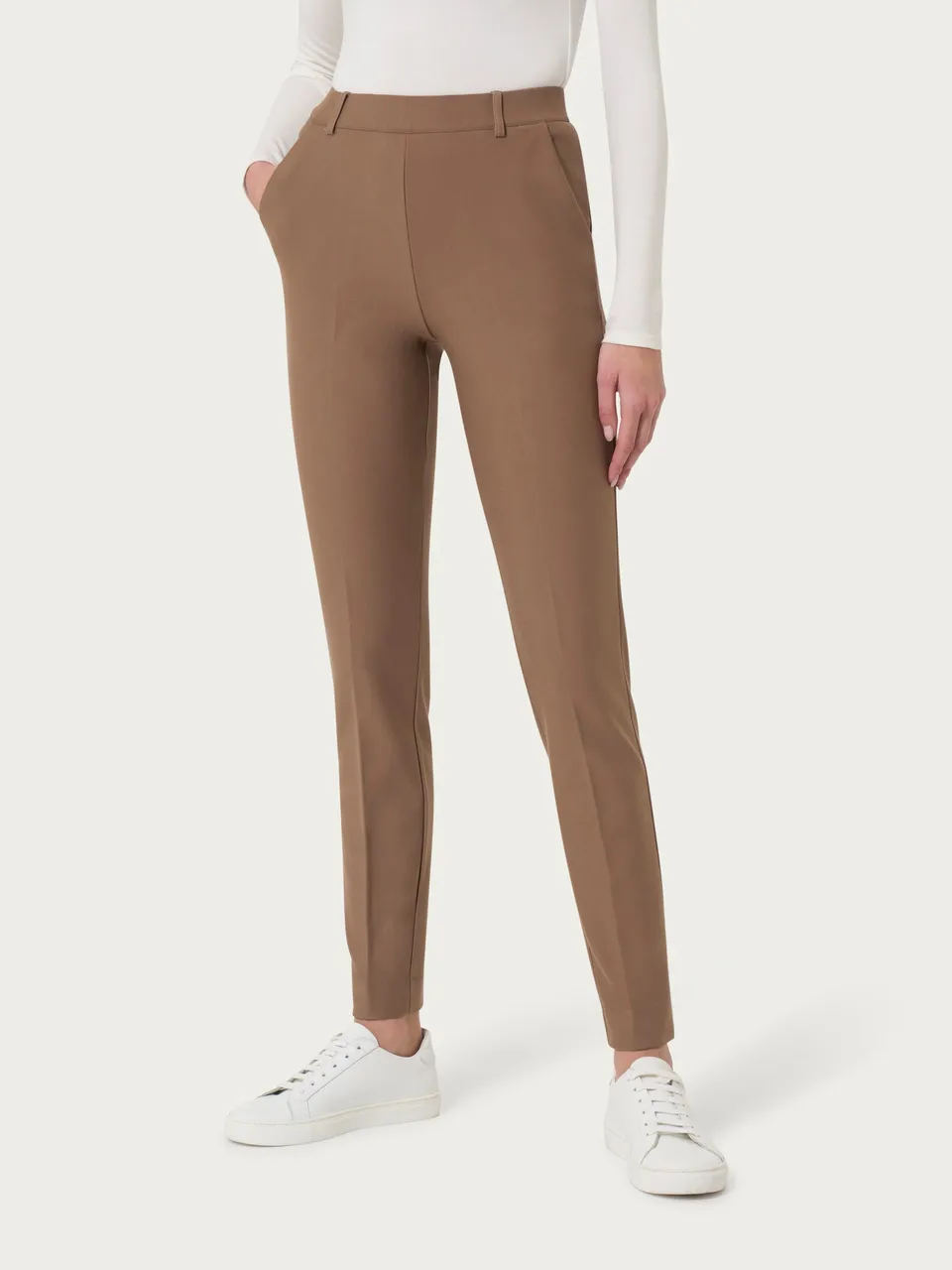 Ragno Compact Pantalone Chino Slim Pine Bark Viscosa