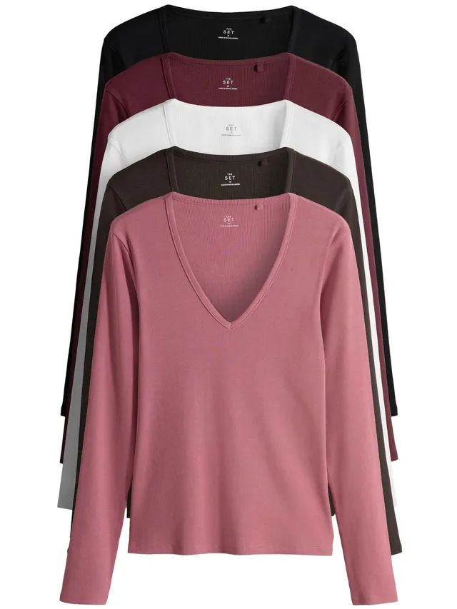 Geo Next The Set magliette donna confezione da 5 manica lunga