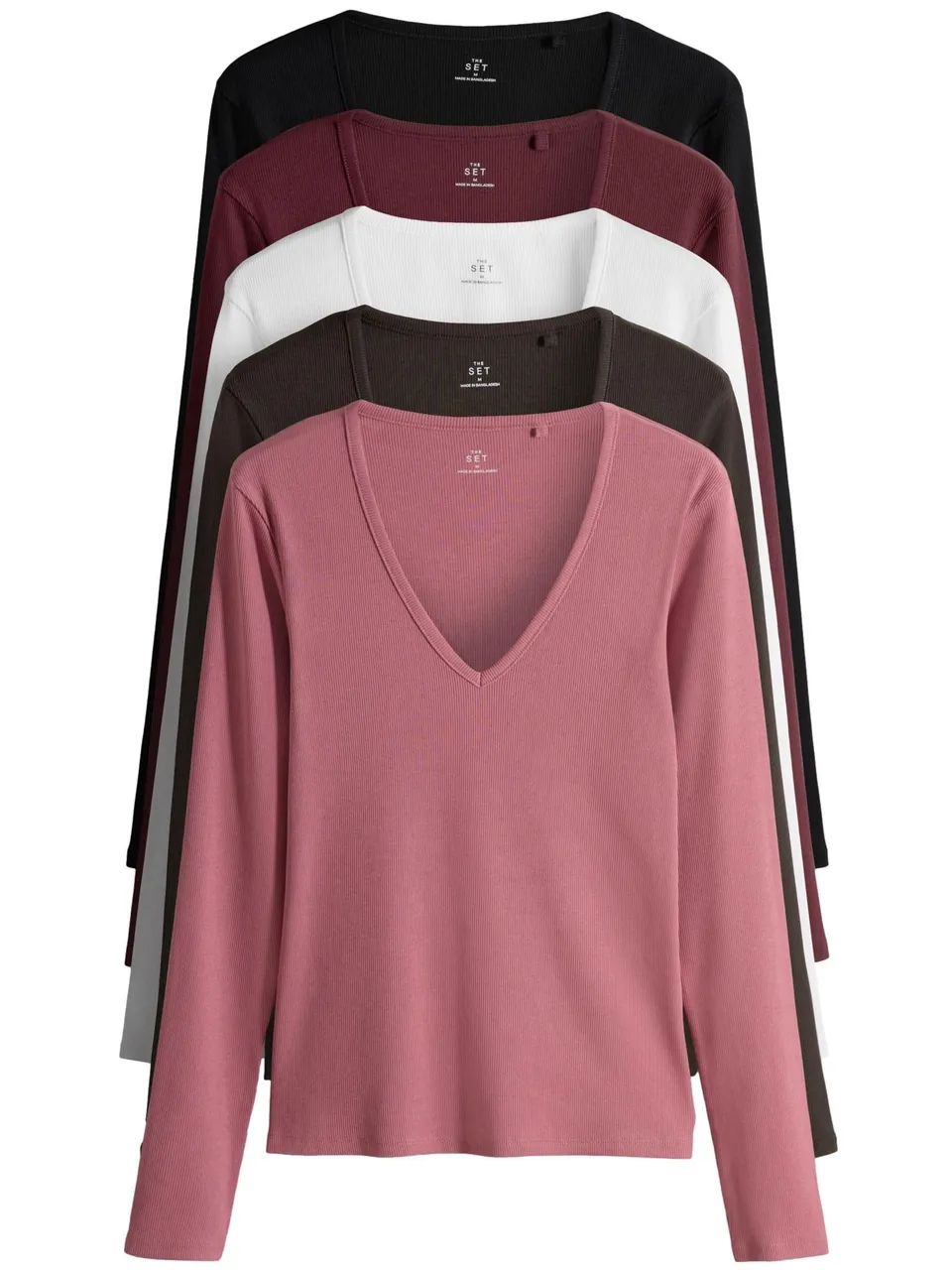 Geo Next The Set magliette donna confezione da 5 manica lunga