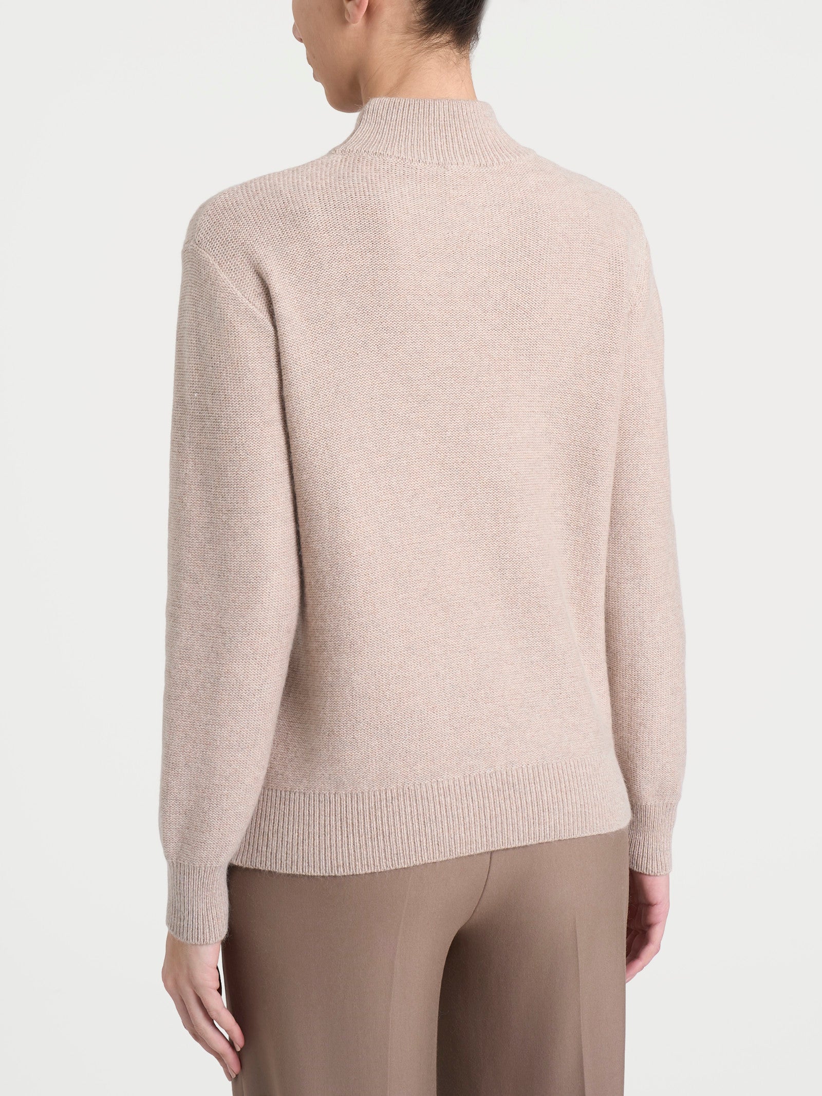 Ragno Natural Soft lupetto trecce zenzero manica lunga