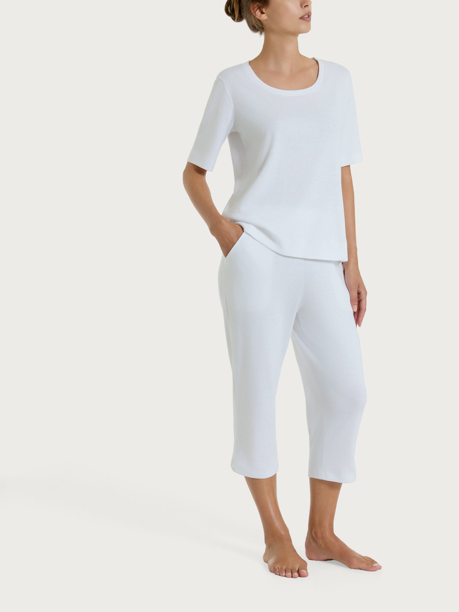 Ragno Eco Cotton Maglietta Girocollo Bianca Cotone