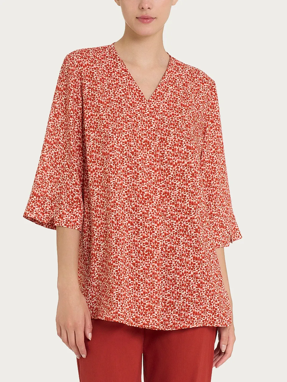 Ragno EcoSeta Blusa Manica 3/4 Dubarry Rosa Viscosa