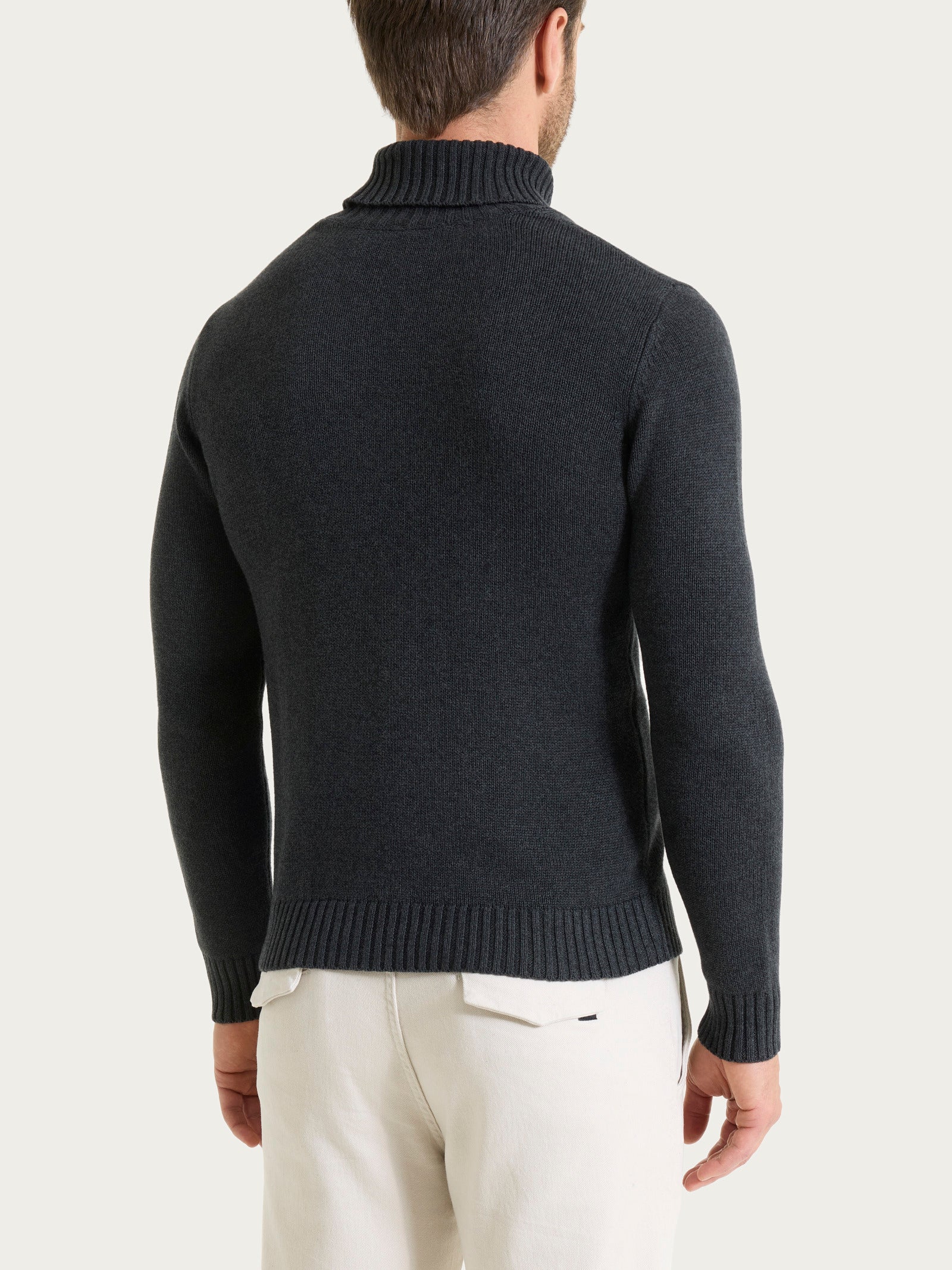 Ragno Winter Cotton lupetto uomo puro cotone Nero Mel.