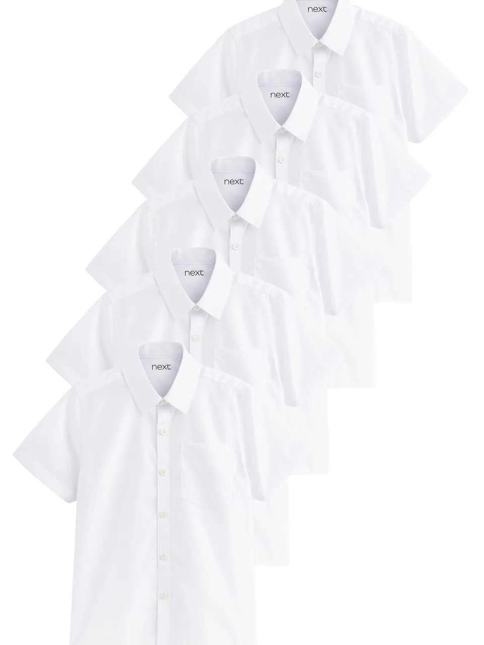 NEXT Camicie Scuola Maniche Corte Bambino 5 Pezzi 128