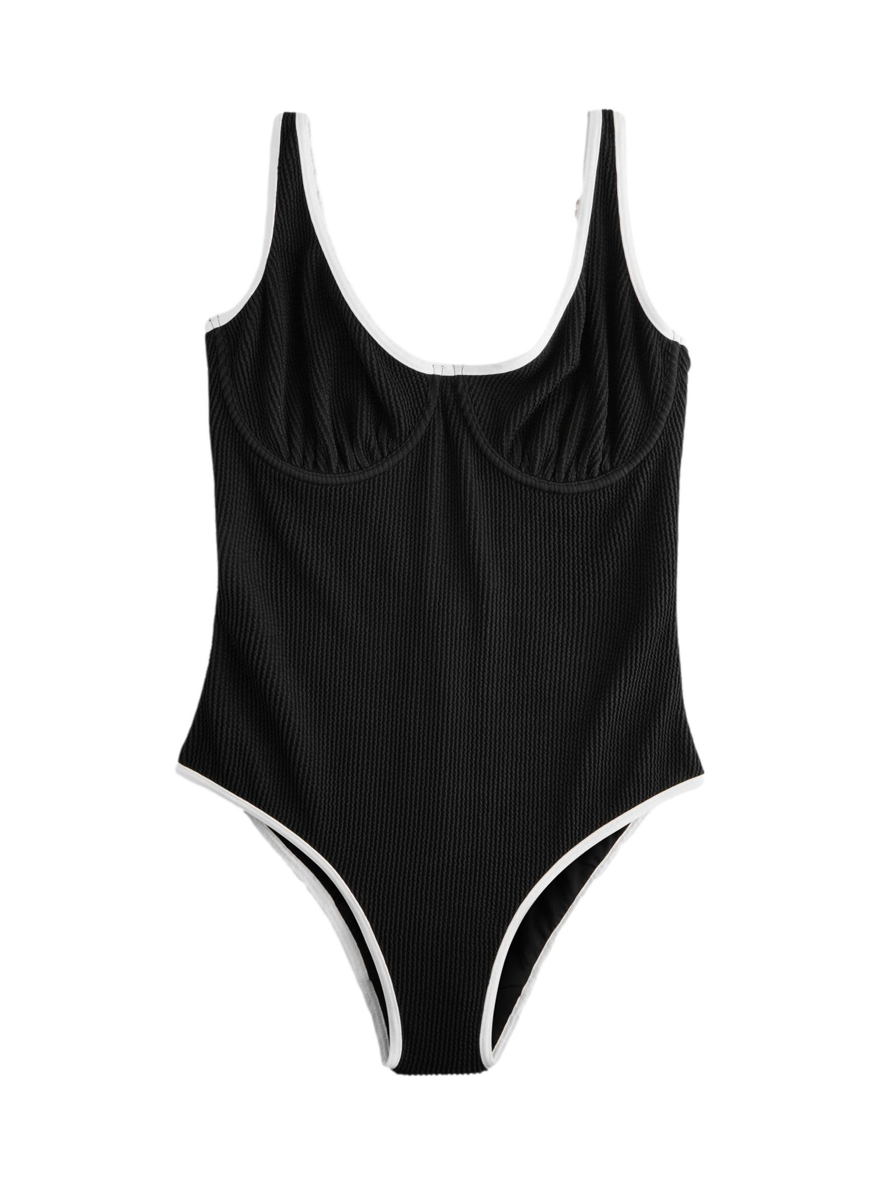 Next Costume Intero Donna DD+ 38/85E Nero Contenitivo