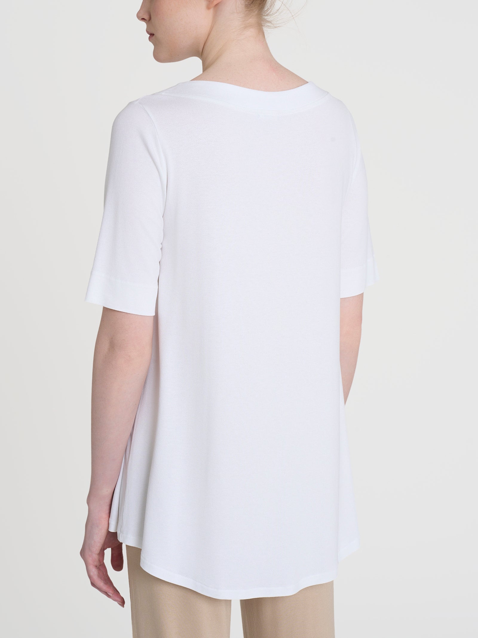 Ragno Viscosa Summer Maglietta Donna Bianco Manica 3/4 Viscosa