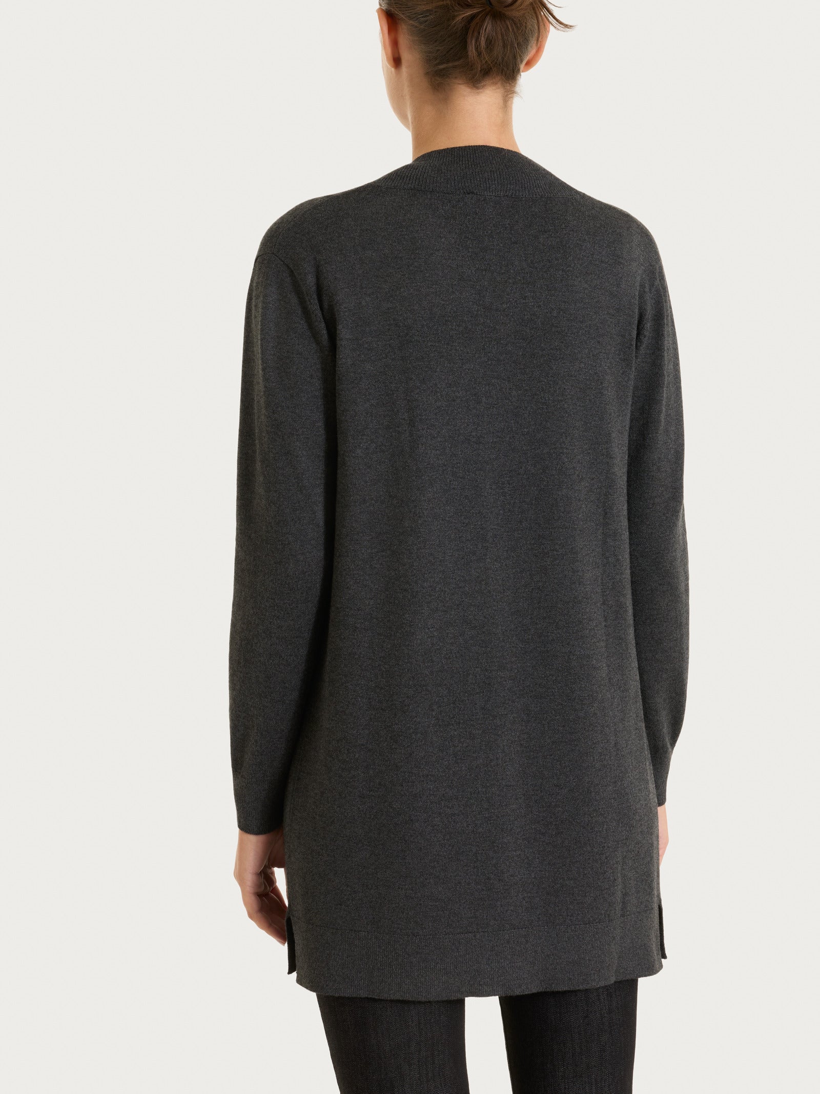 Ragno Four Seasons Cardigan Bottoni Oscuro Mel. Viscosa