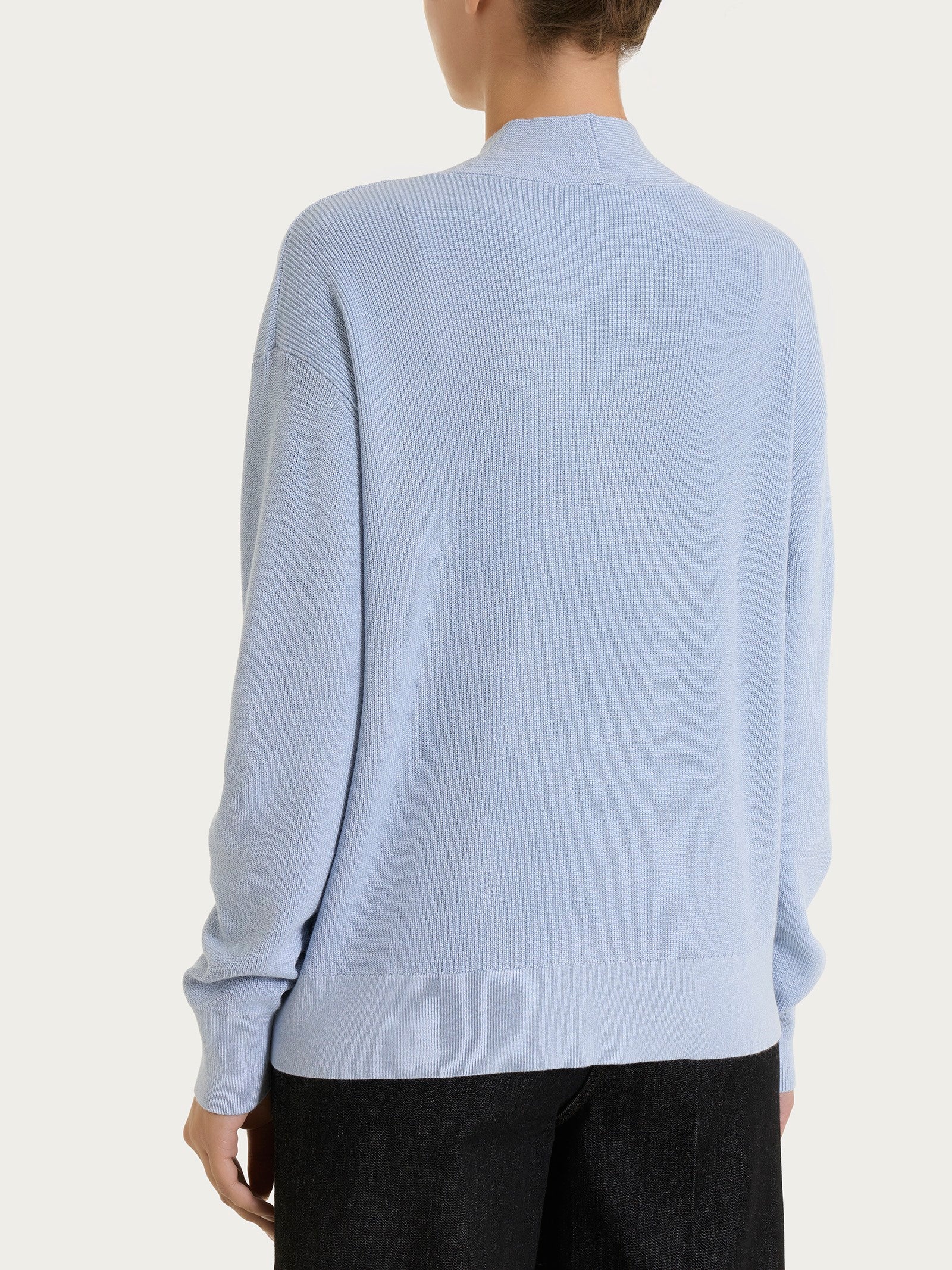 Ragno Four Seasons Maglia Scollo a V Zen Blue Punto Perla