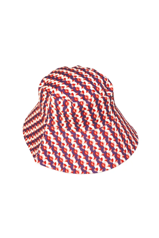 Goldenpoint Circus cappello bucket fantasia geometrica