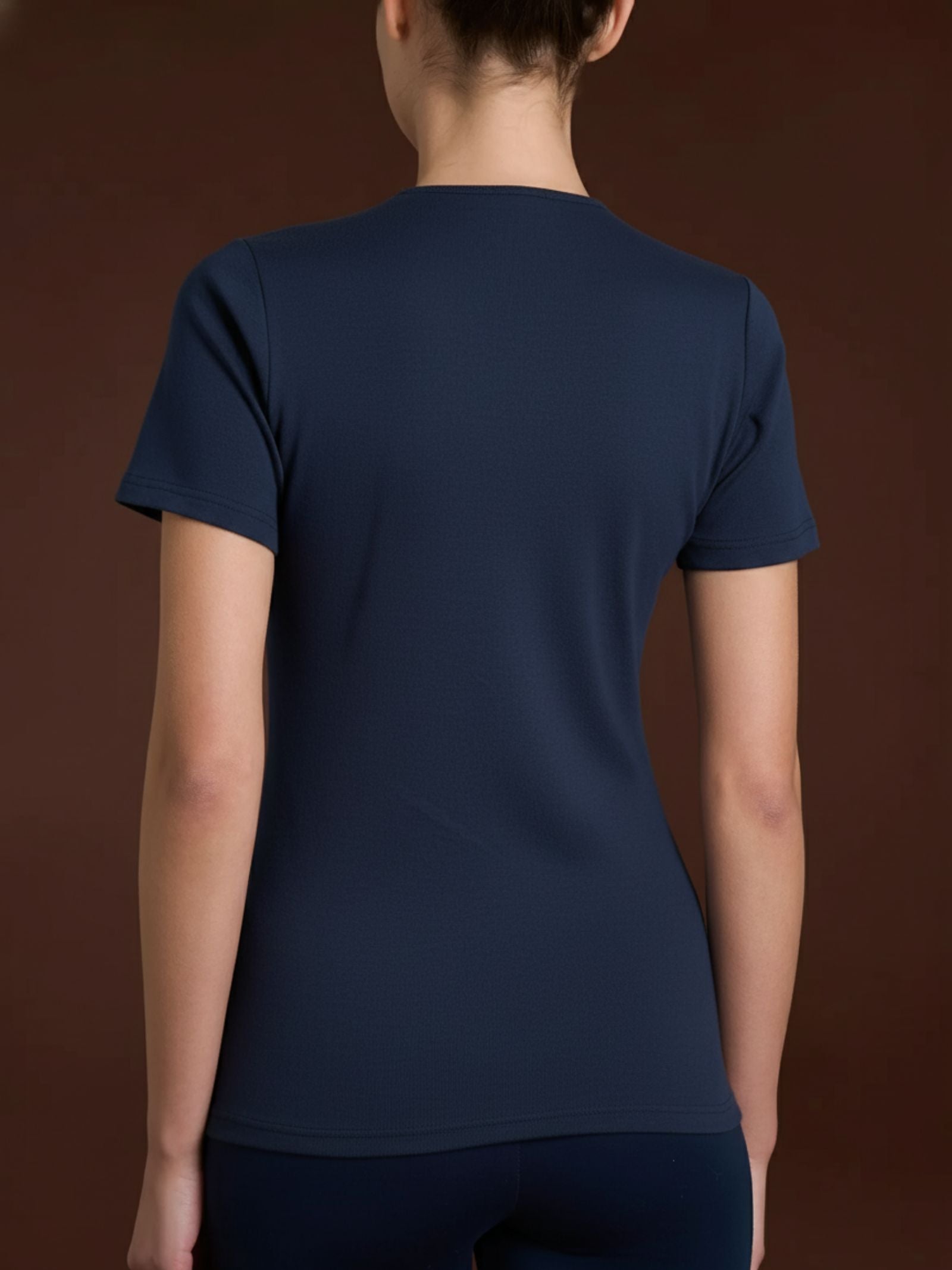 Ragno Thermo Cotton maglietta girocollo manica corta bleu