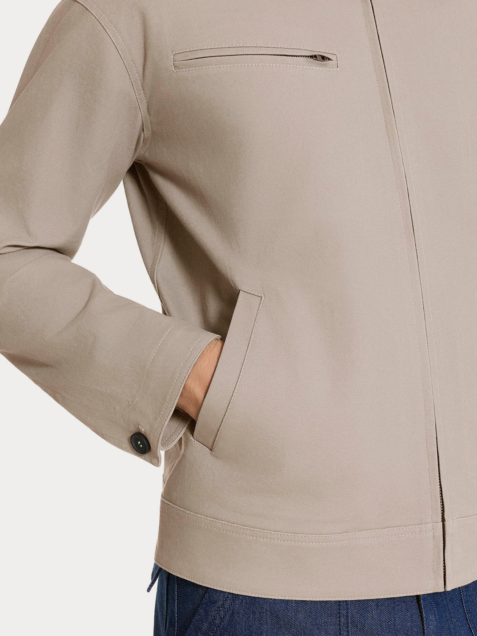 Ragno Compact giacca con zip String canvas stretch