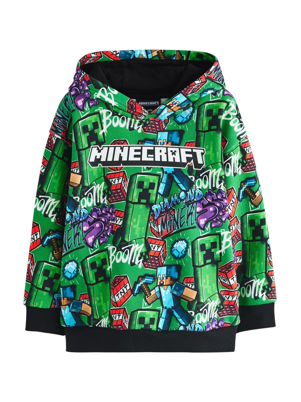 Next Minecraft Felpa Cappuccio Bambino Taglia 134
