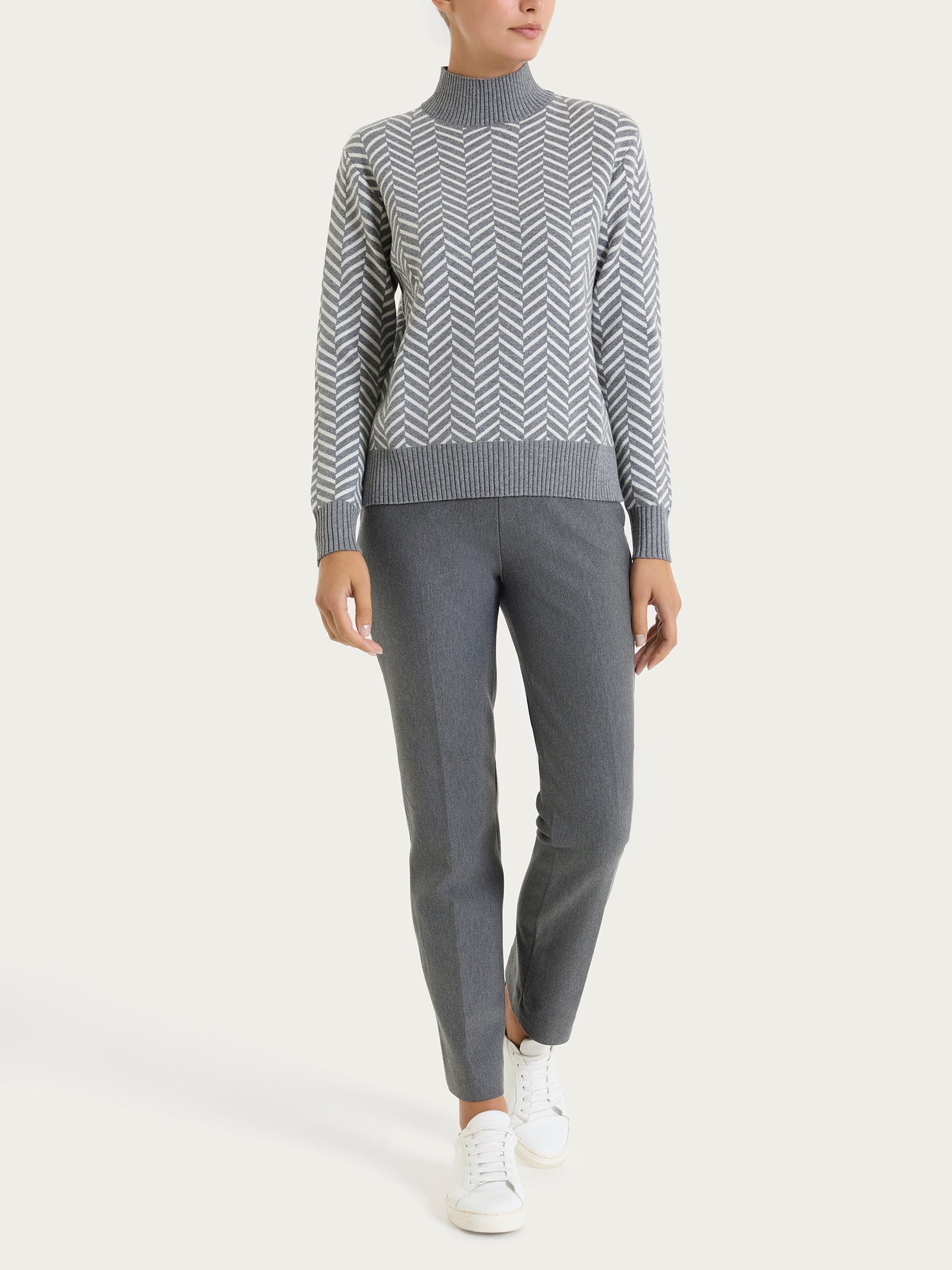 Ragno Super Soft Lupetto Spigato Ferro Mel. Caldo