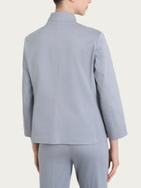 Ragno Satin Power blazer corto grigio Ultimate Gray