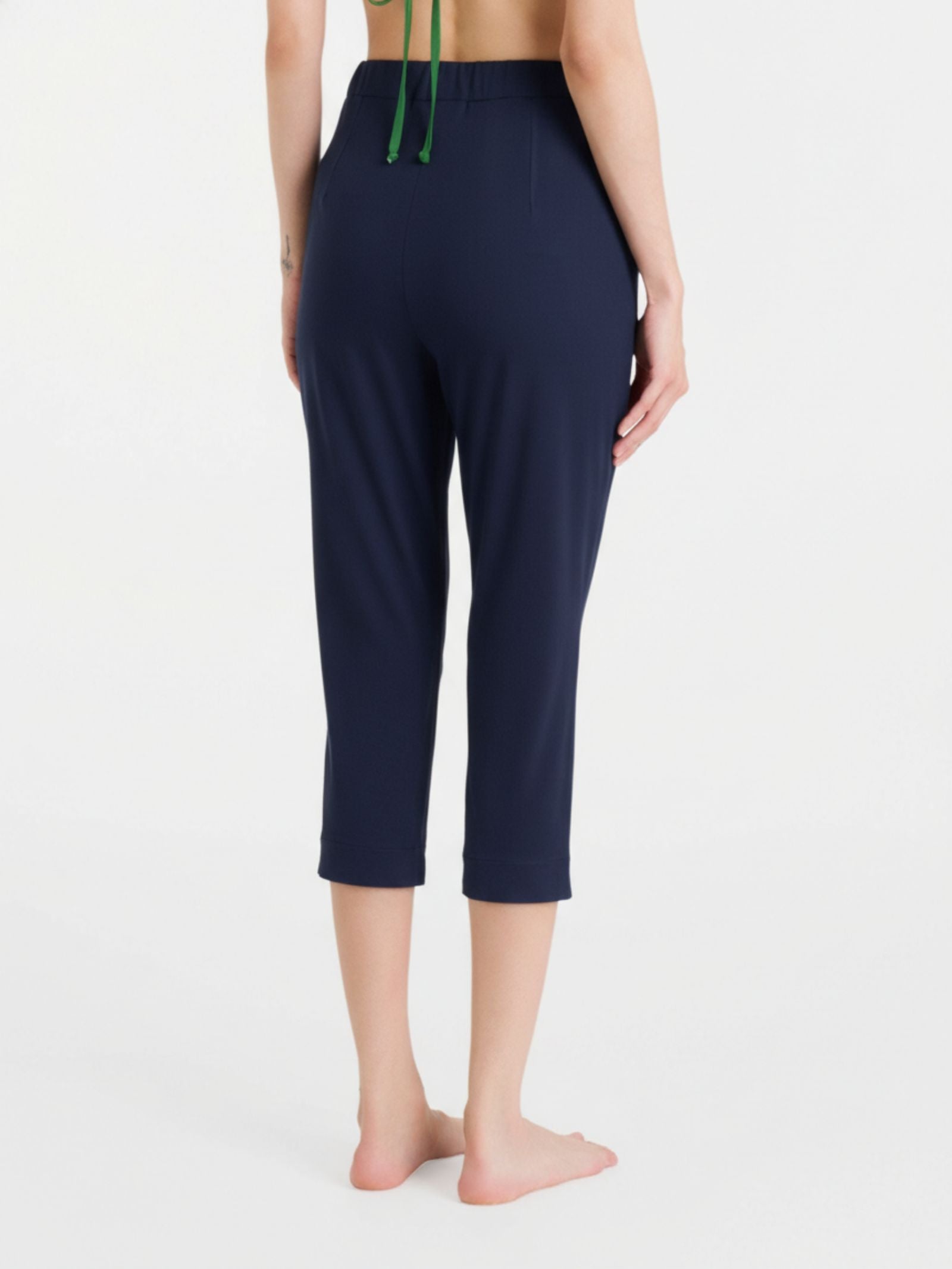 Ragno Viscosa Summer Pantalone Pinocchietto Blu Copiativo Viscosa