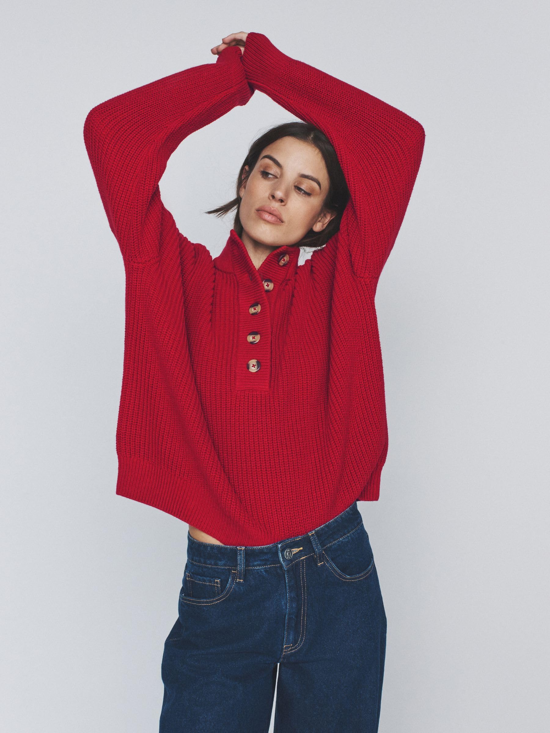 Geo Next The Set Maglione Donna Coste Larghe Confezione 2 Pezzi Bottoni