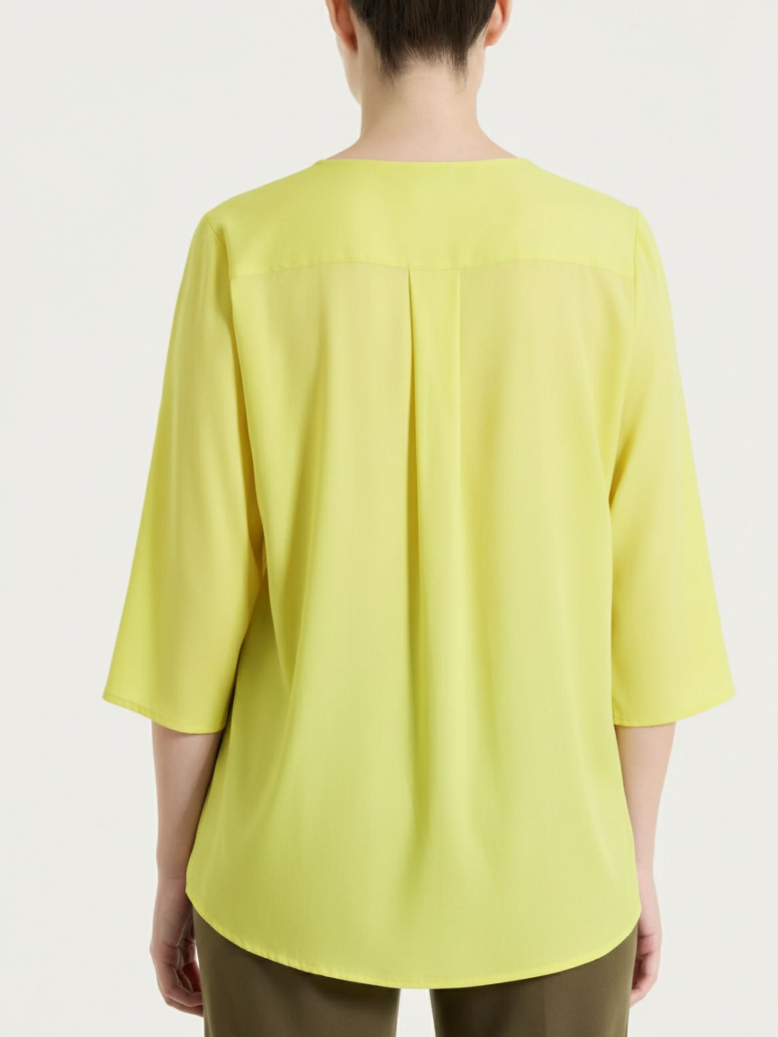 Ragno Voile Stretch blusa Acacia scollo a V