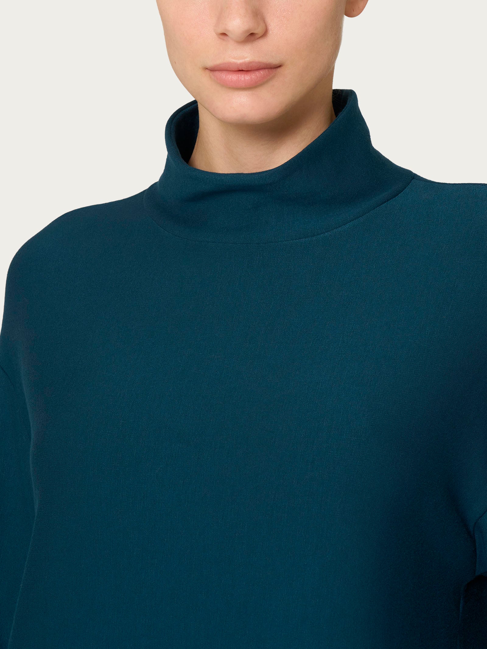 Ragno Felpa Collo Alto Eco Techno Fleece Reflecting Pond