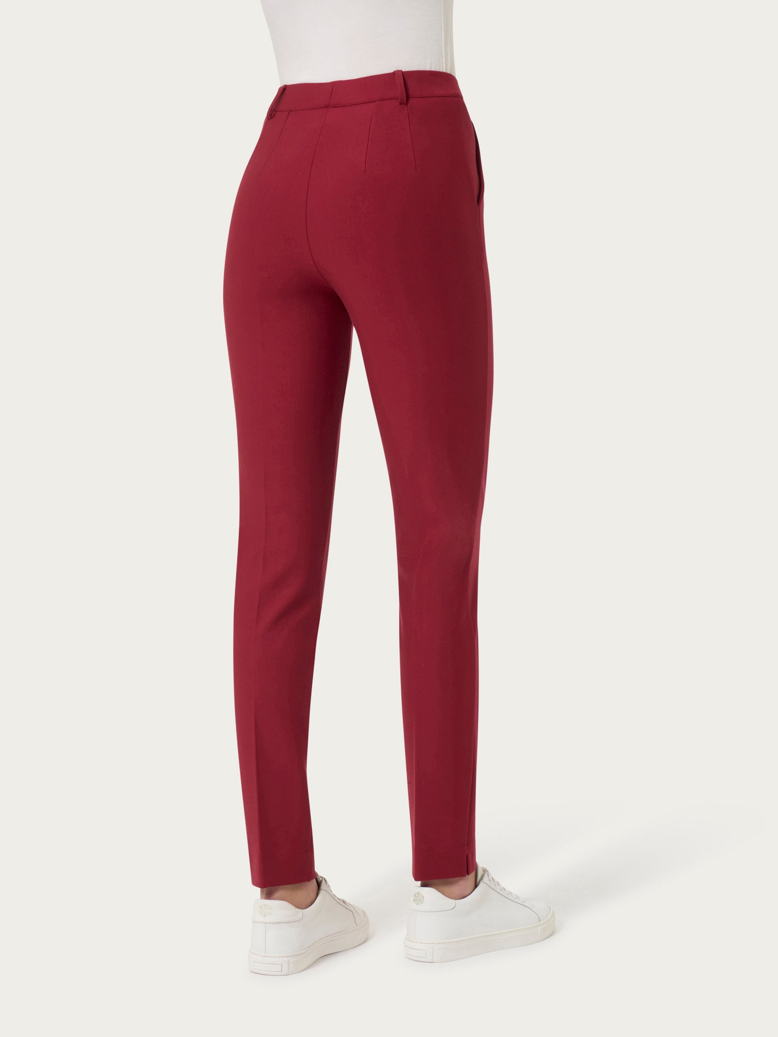 Ragno Compact pantalone chino slim Tibetan Red elasticizzato