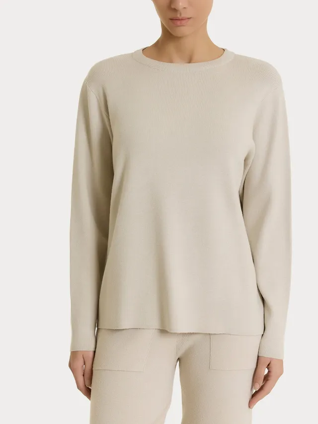Ragno Super Soft maglia girocollo Champignon viscosa calda
