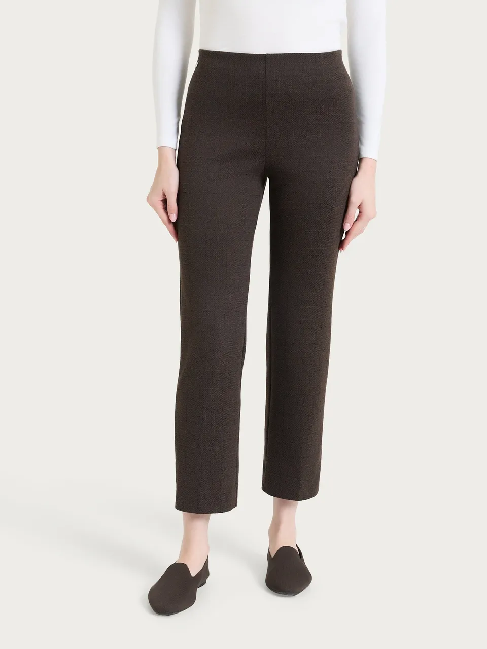 Ragno Jacquard pantalone dritto Chocolate Torte tweed