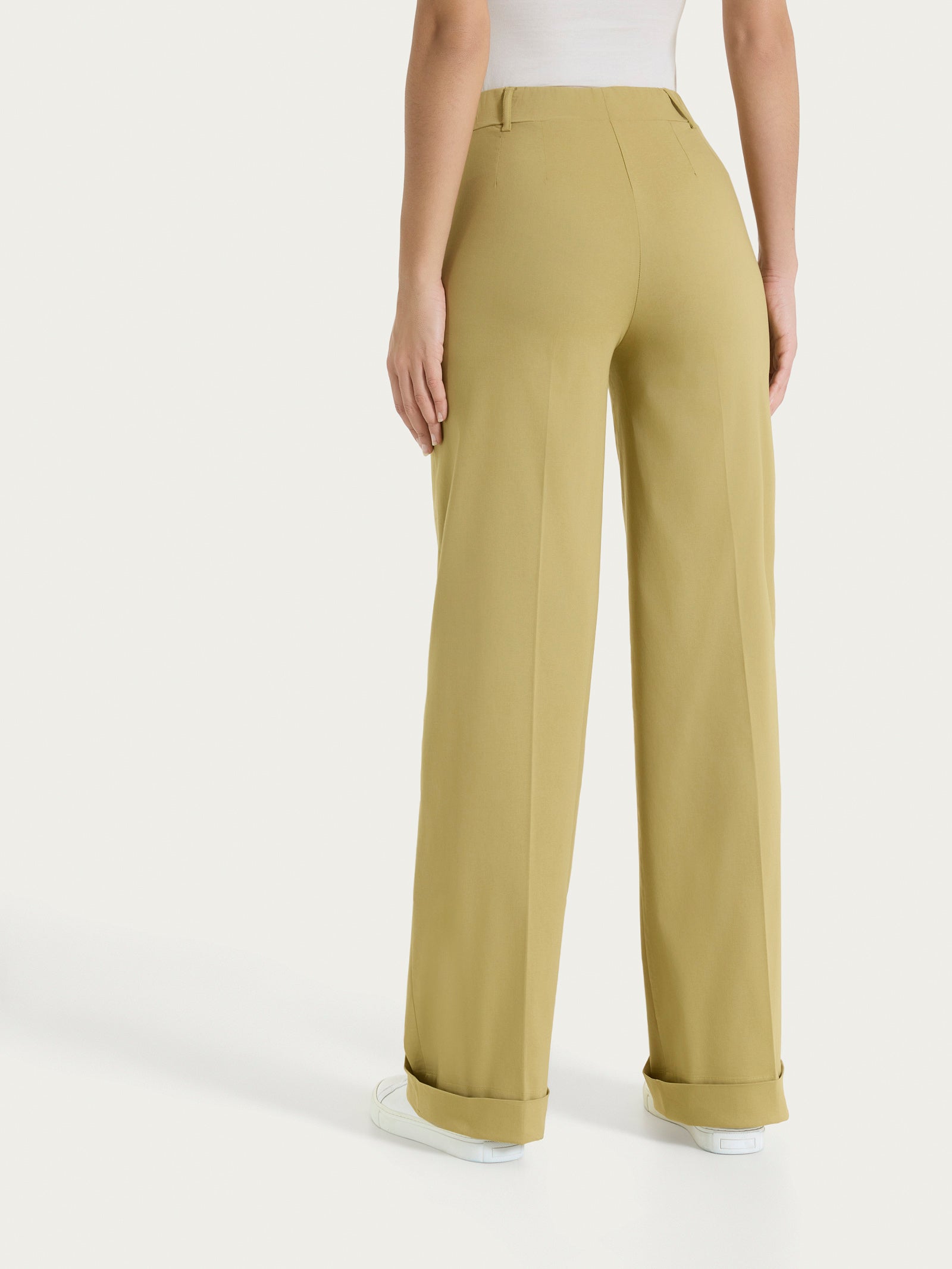 Ragno Super Fresh Pantalone Ampio Khaki Wide Leg