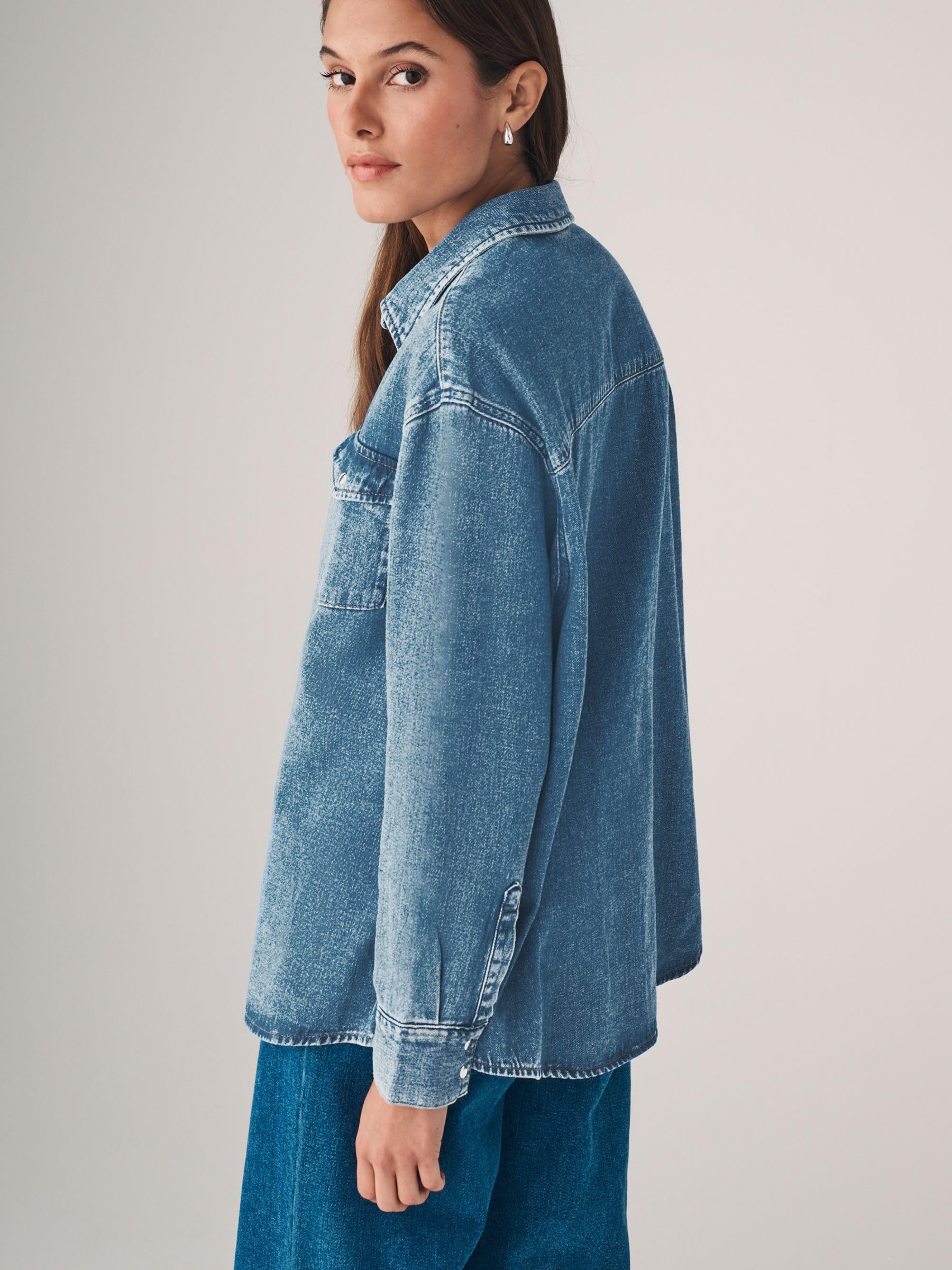 Next The Set Camicie Jeans Donna 2 Pezzi Cotone