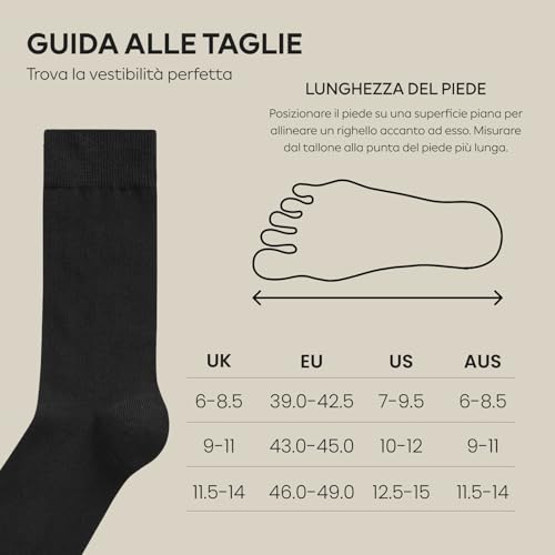 Next calzini uomo cotone caviglia 43-46 18 paia neri