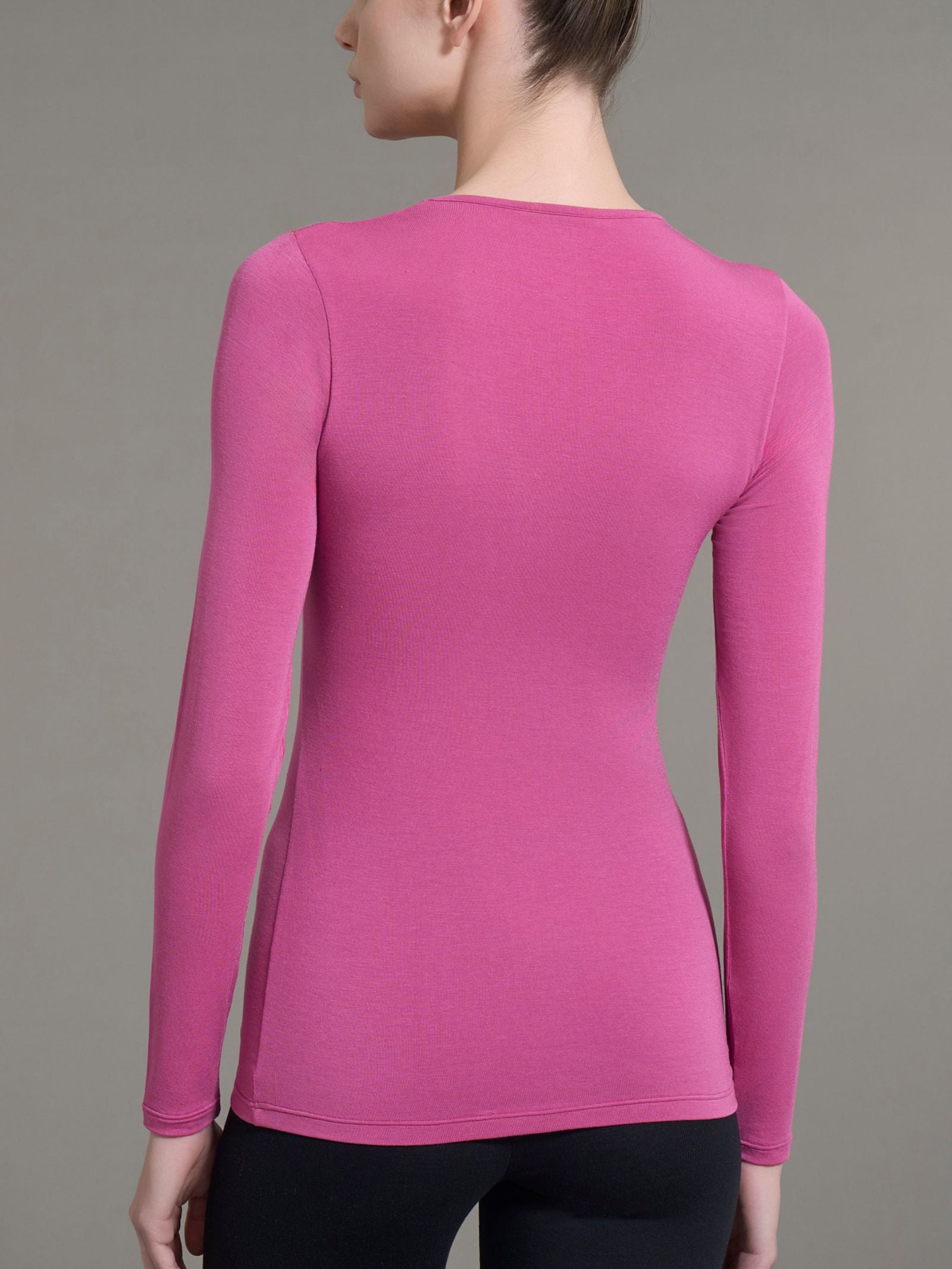 Ragno Thermo Cotton maglia girocollo donna red violet