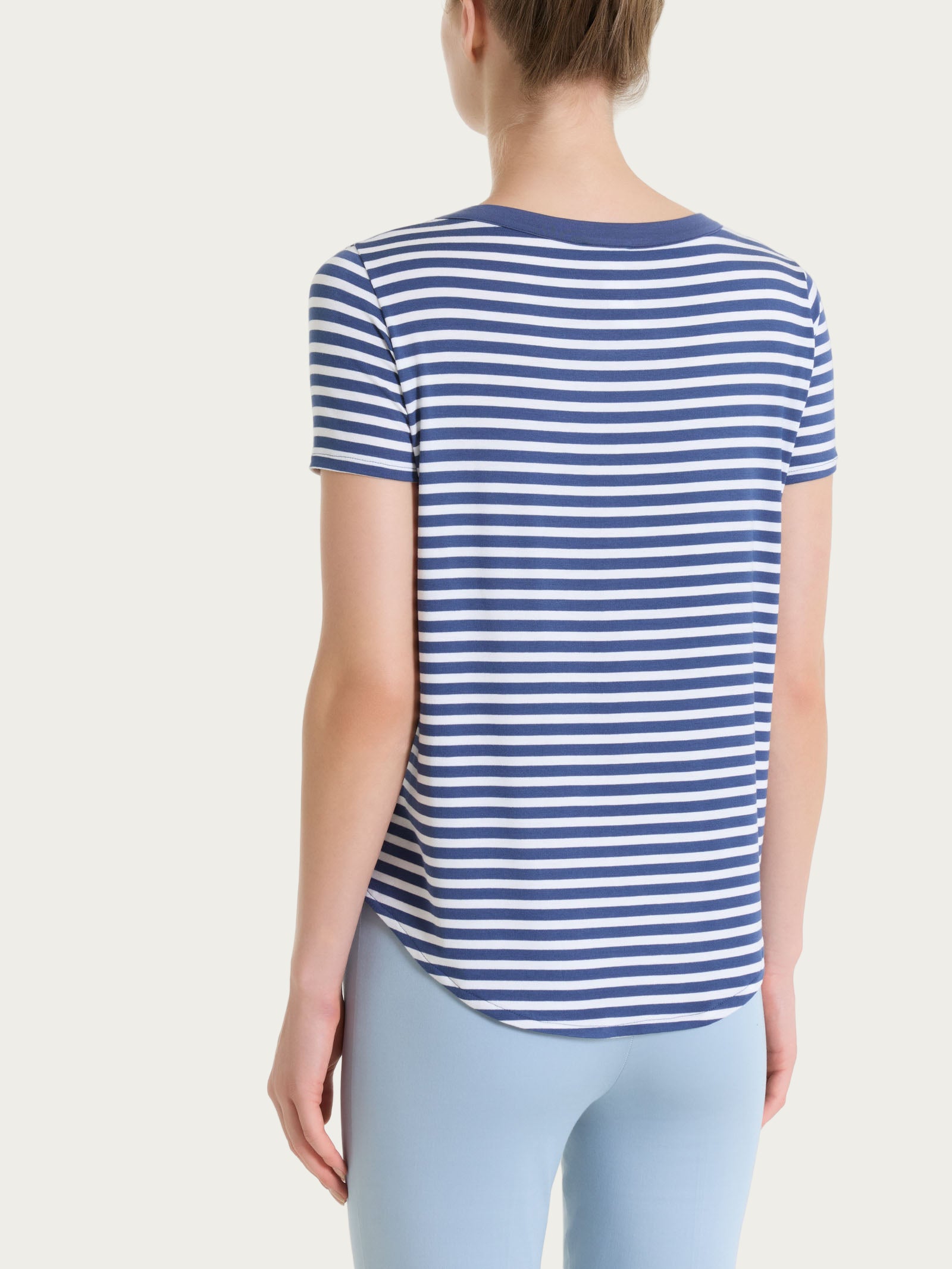 Ragno Viscosa Summer righe maglietta blu Oceana riga pari