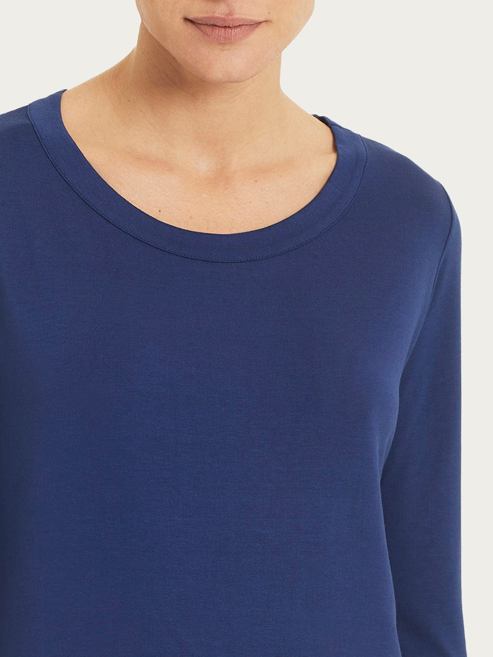 Ragno Viscosa Summer Maglietta Girocollo Blueberry