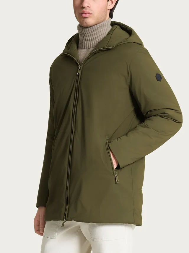 Ragno Vegan Wool Parka piumino uomo dark olive lana