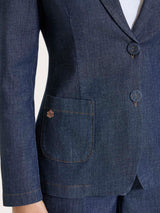 Ragno Super Denim giacca due bottoni indaco denim leggero