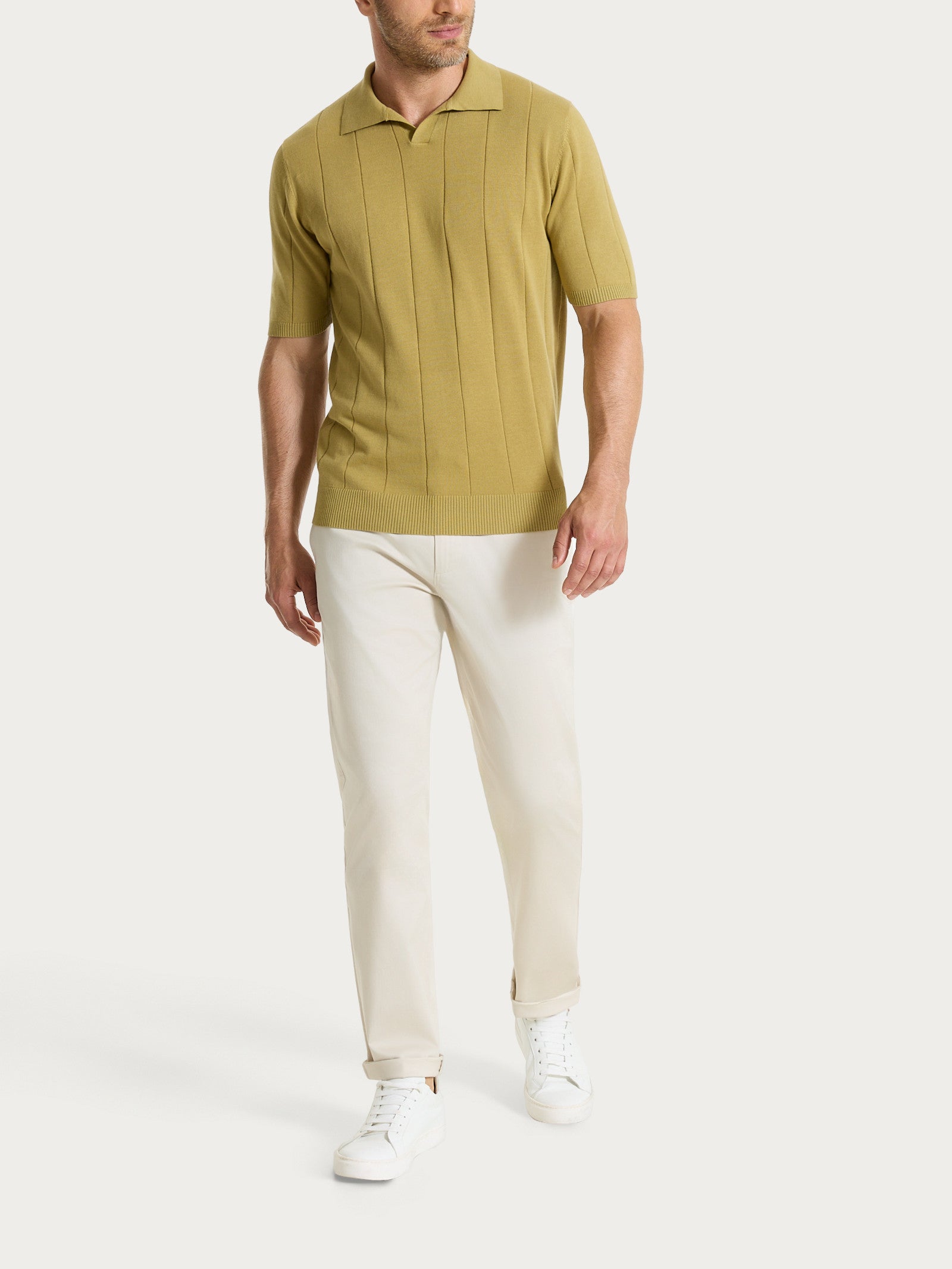 Ragno Satin Power pantalone chino tasche america Champignon