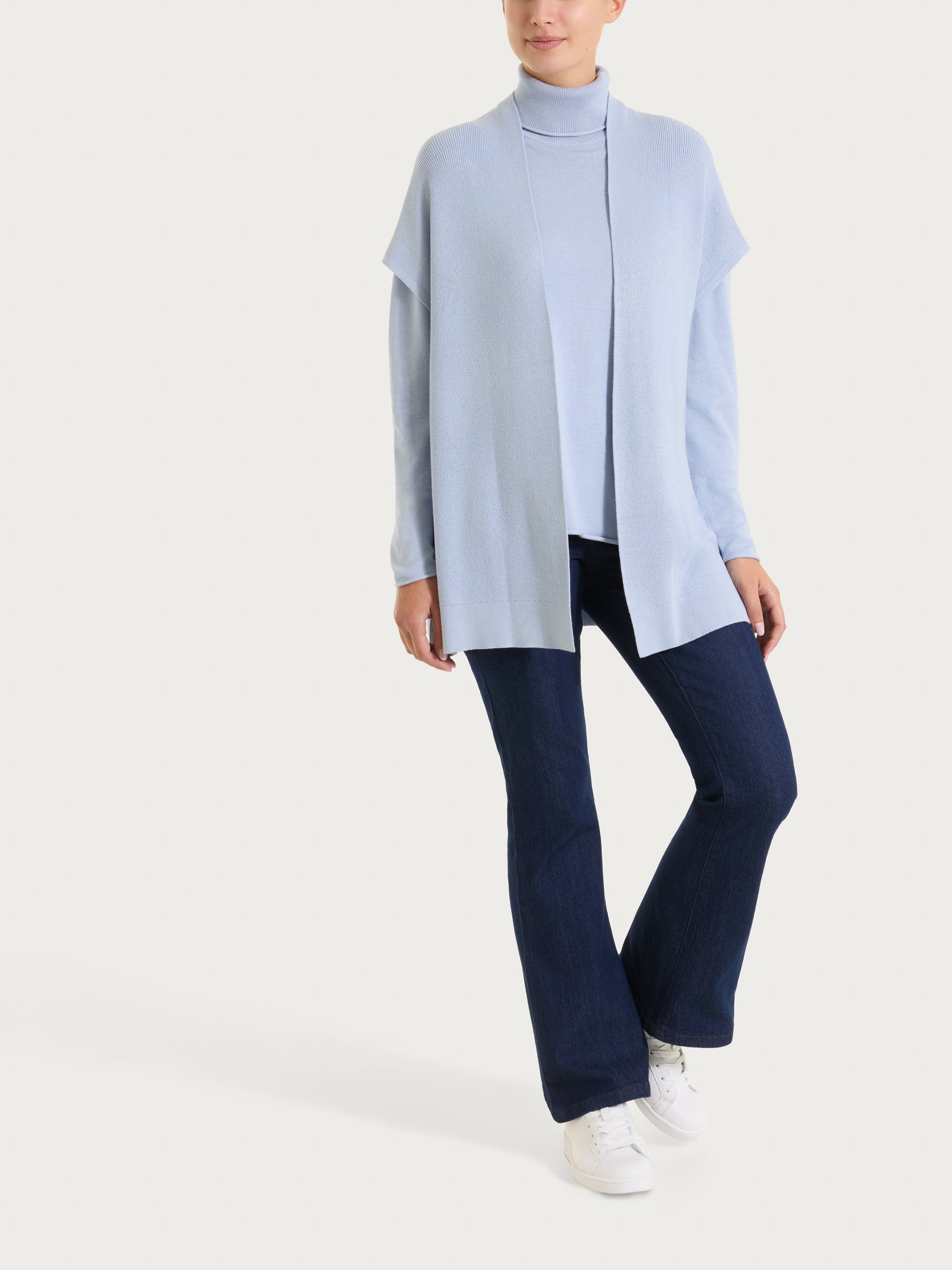 Ragno Four Seasons cappa smanicata punto perla Zen Blue