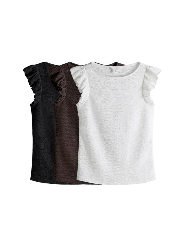 Next The Set T-Shirt Donna Volant Testurizzata da 3