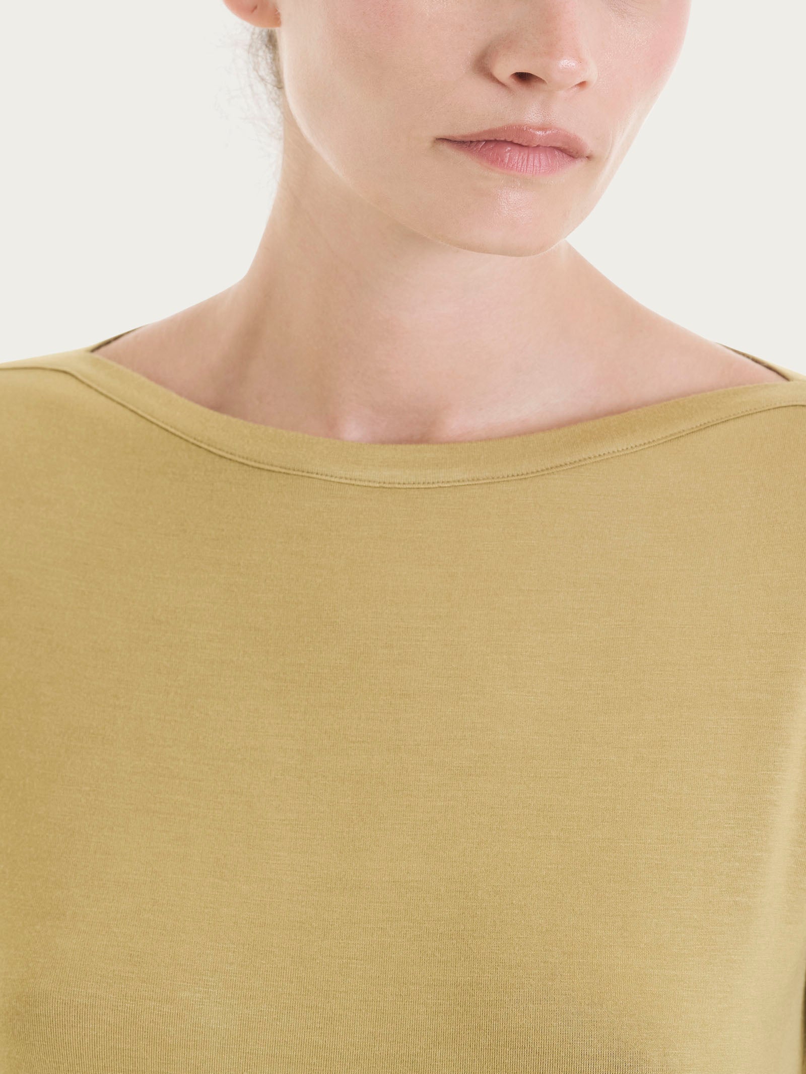 Ragno Viscosa Summer Maglietta Manica 3/4 Khaki viscosa