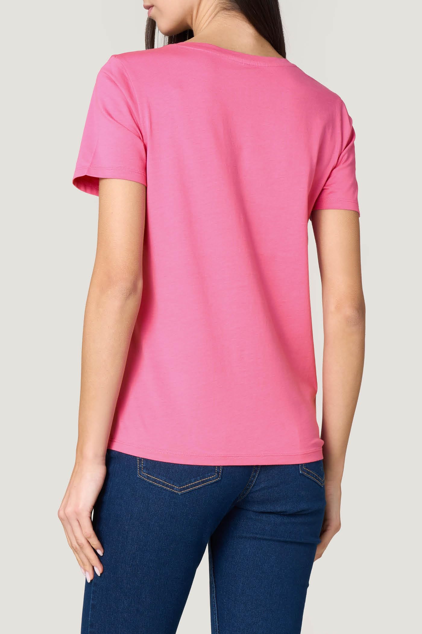 Goldenpoint T-shirt scollo a V cotone maniche corte