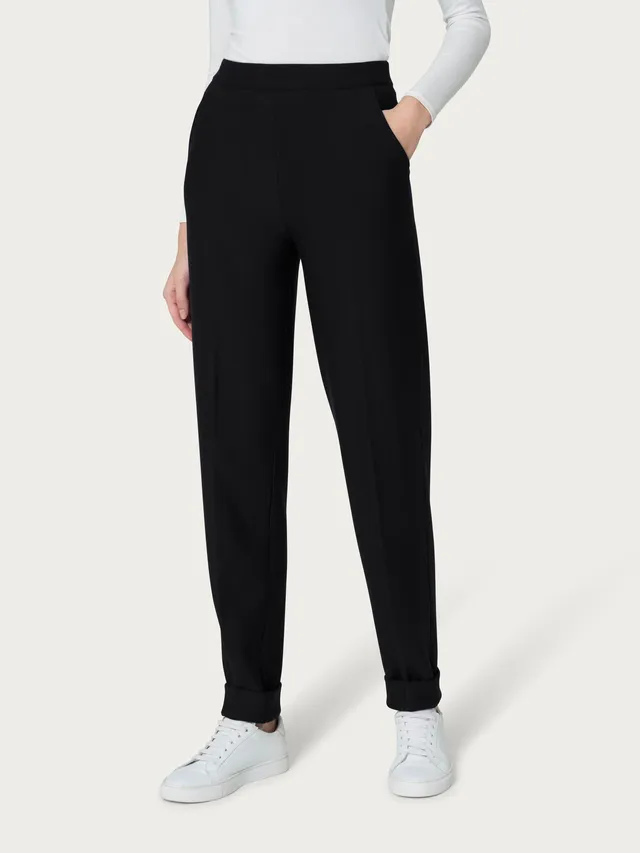 Ragno Comfort pantalone chino tasche nero viscosa