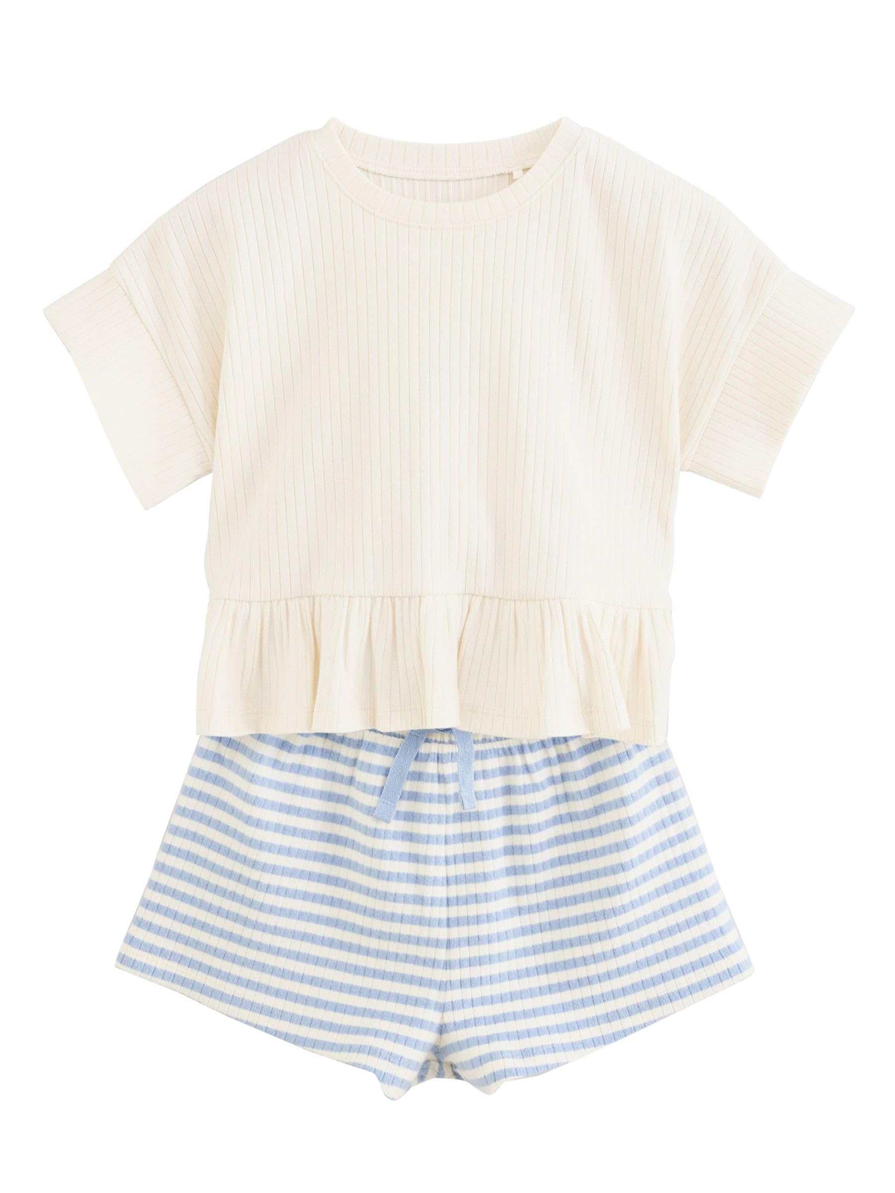 Next completi bimba maglietta shorts 2 pezzi 92-98 cotone