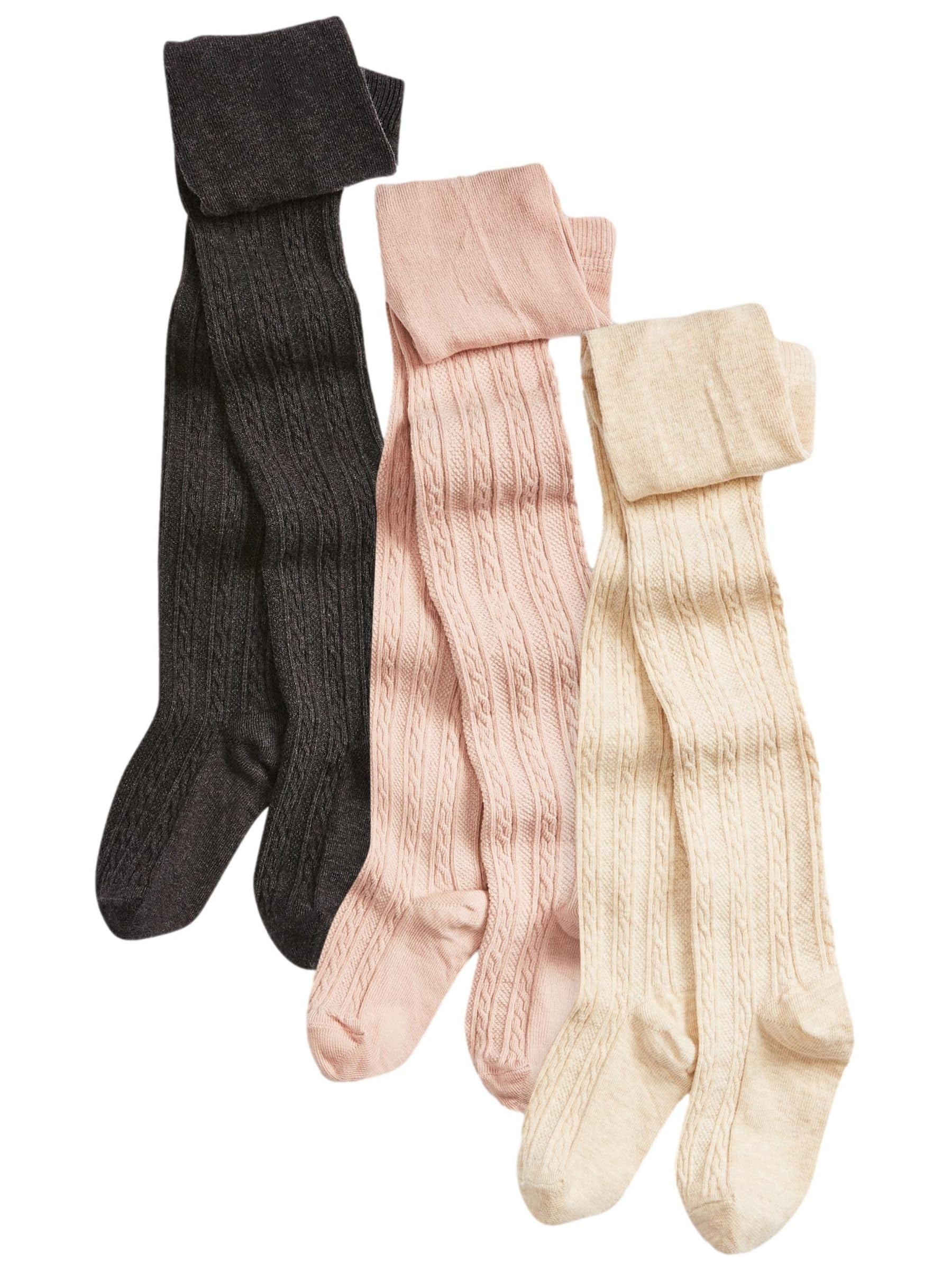 Next collant bambina trecce misto cotone 3 pezzi morbidi