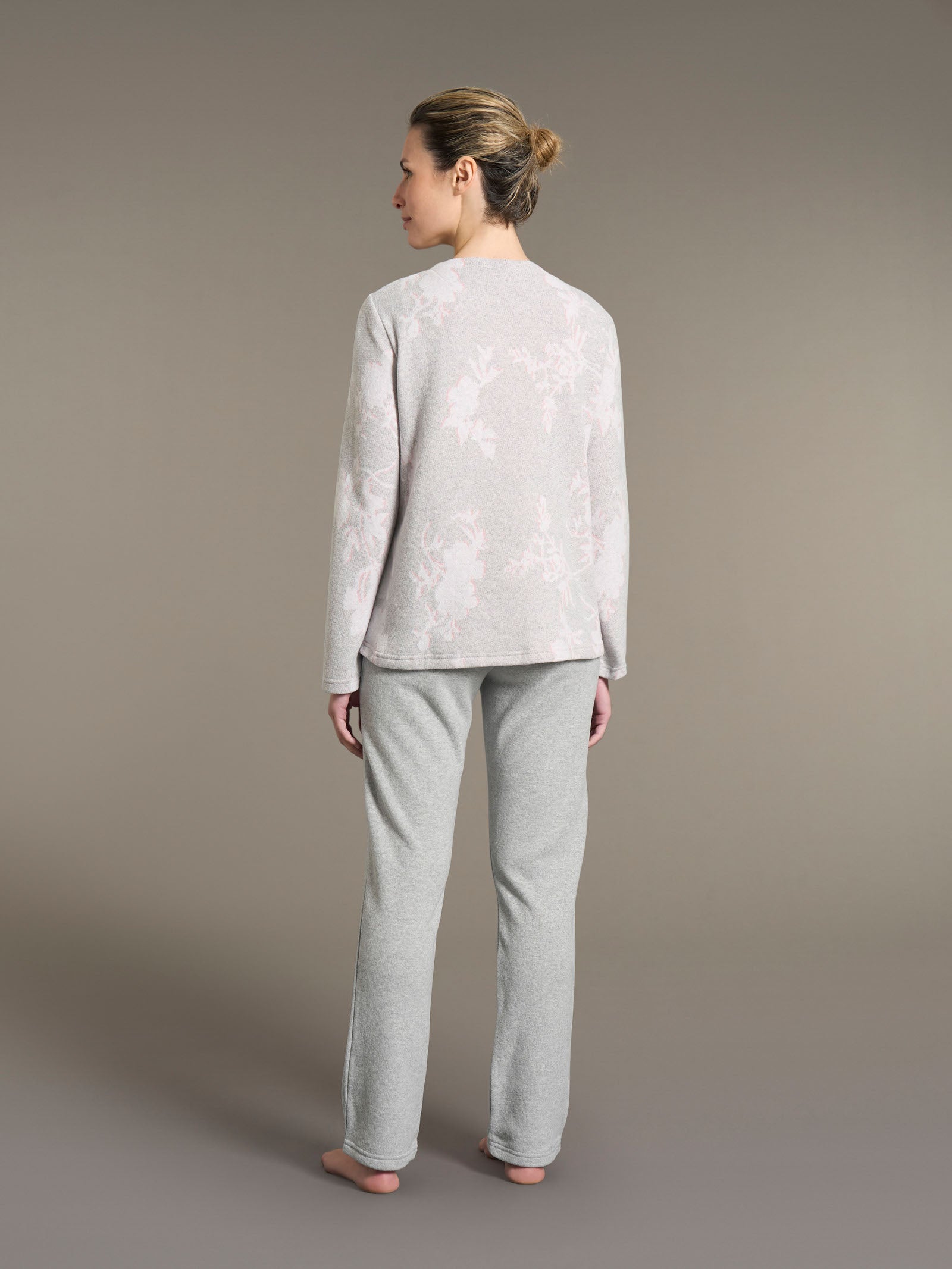 Ragno Sweet Emotion Pigiama Lungo Serafino Floreale Pile