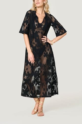 Goldenpoint Filet Abito Lungo Copricostume Pizzo Sangallo
