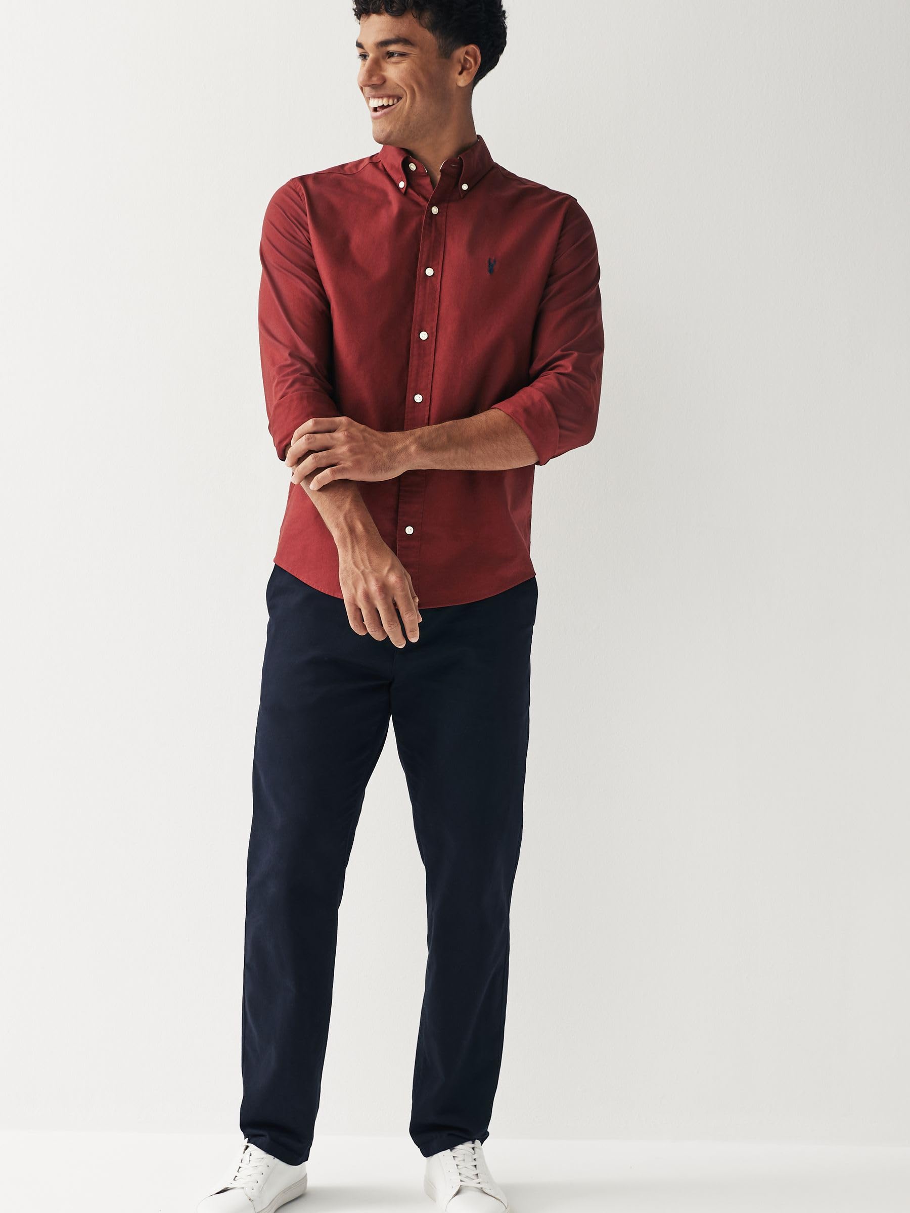 Next Oxford camicia uomo cotone manica lunga M