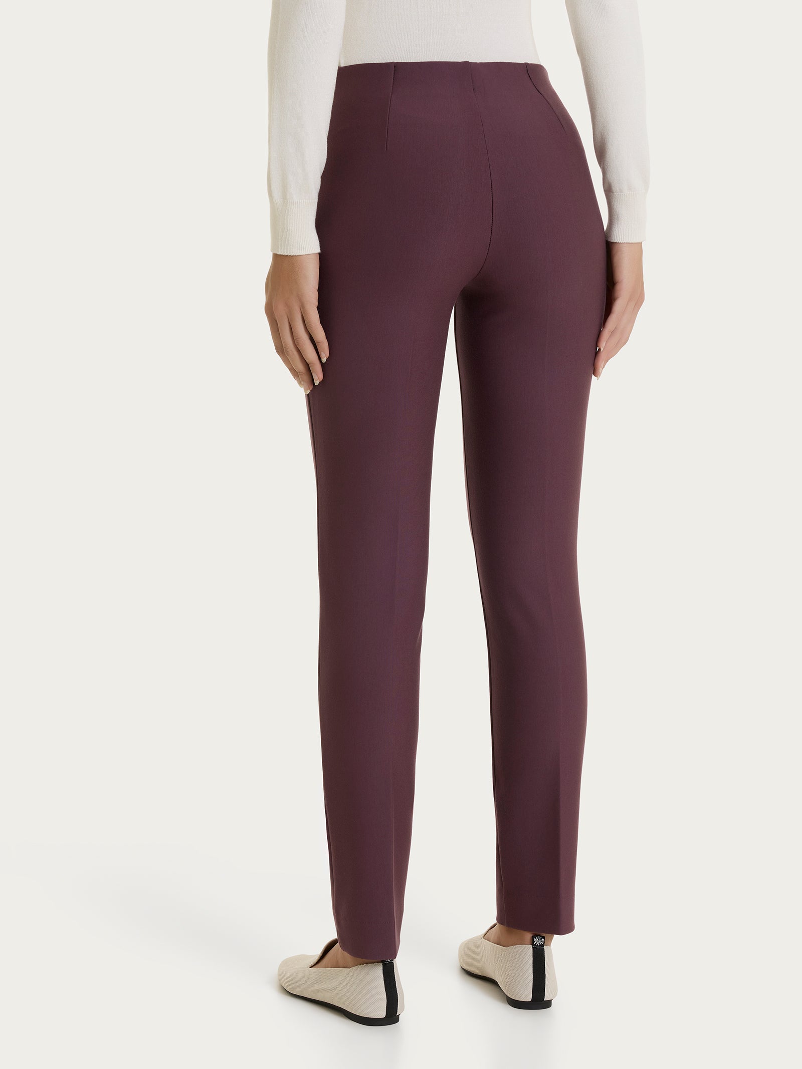 Ragno Compact Pantalone sigaretta pantalone viola Huckleberry