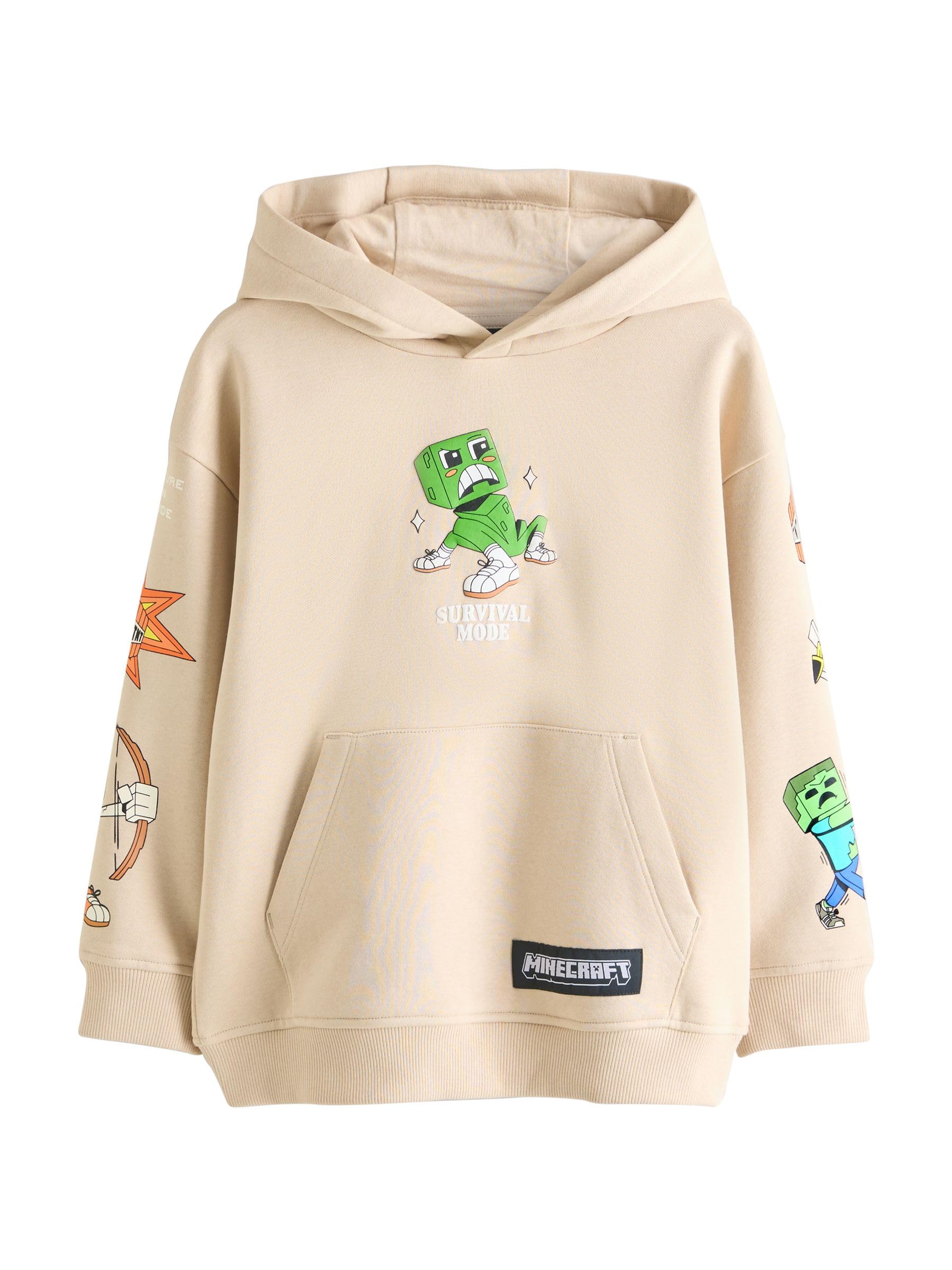 Next Minecraft Felpa Cappuccio Bambino Taglia 134