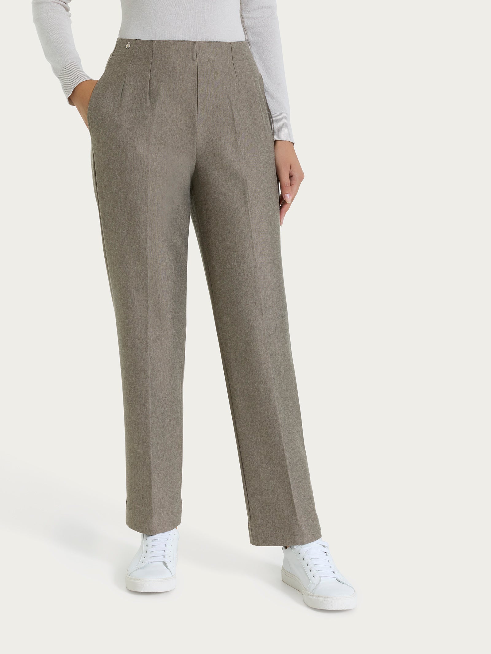 Ragno Compact The Straight Leg pantalone grigio Glace' Mel.
