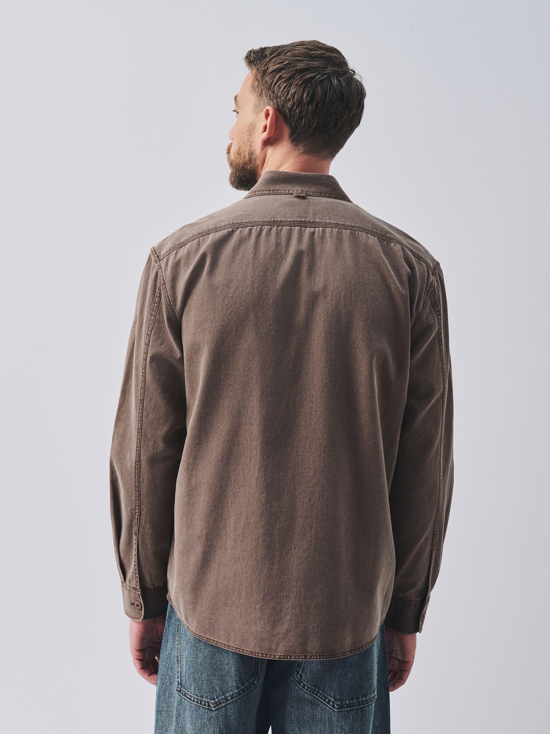 Next camicia maniche lunghe uomo tinta in capo XL