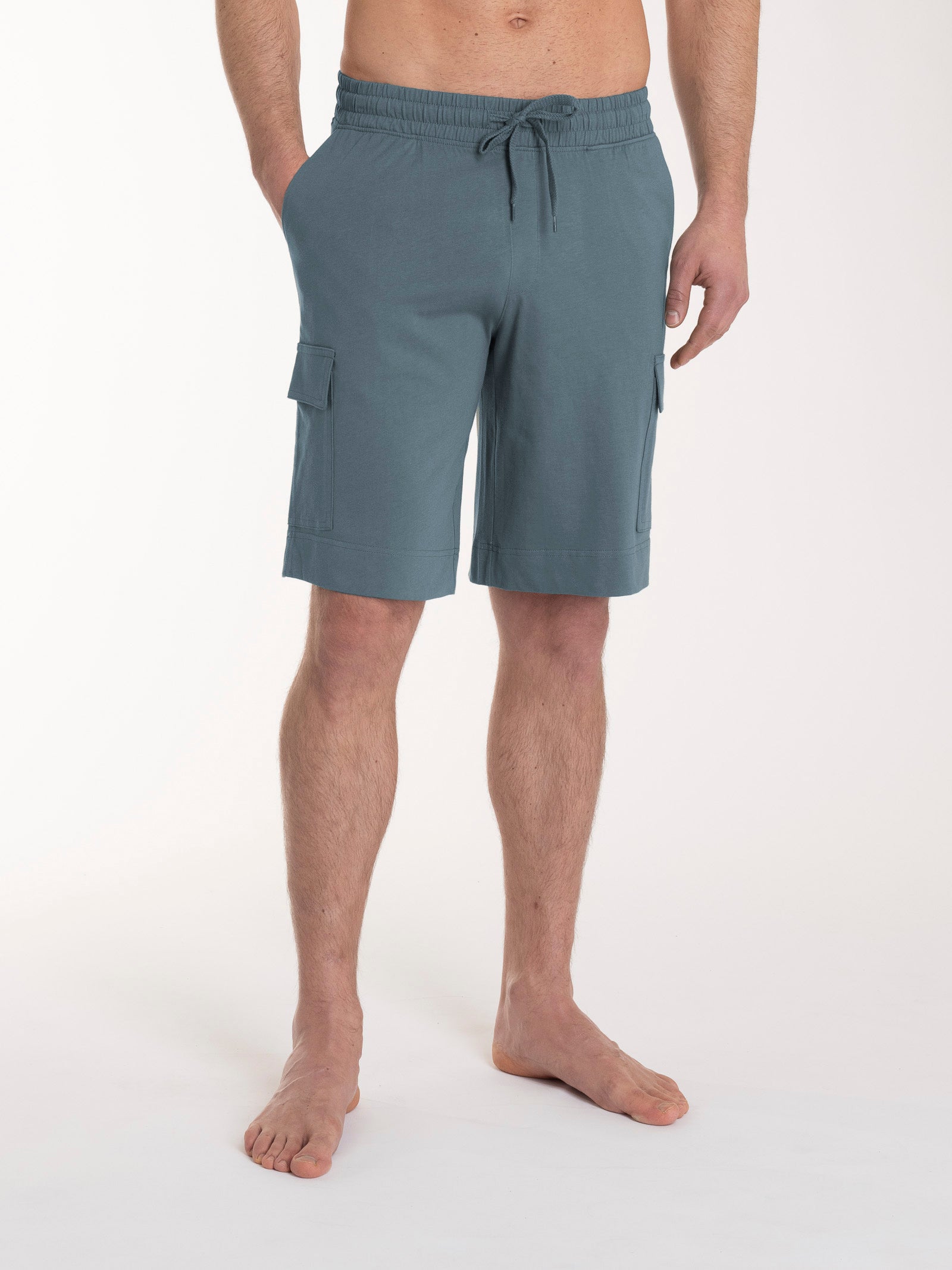 Ragno Jersey Cotone Bermuda Calzoncino Cargo Grigio Stormy